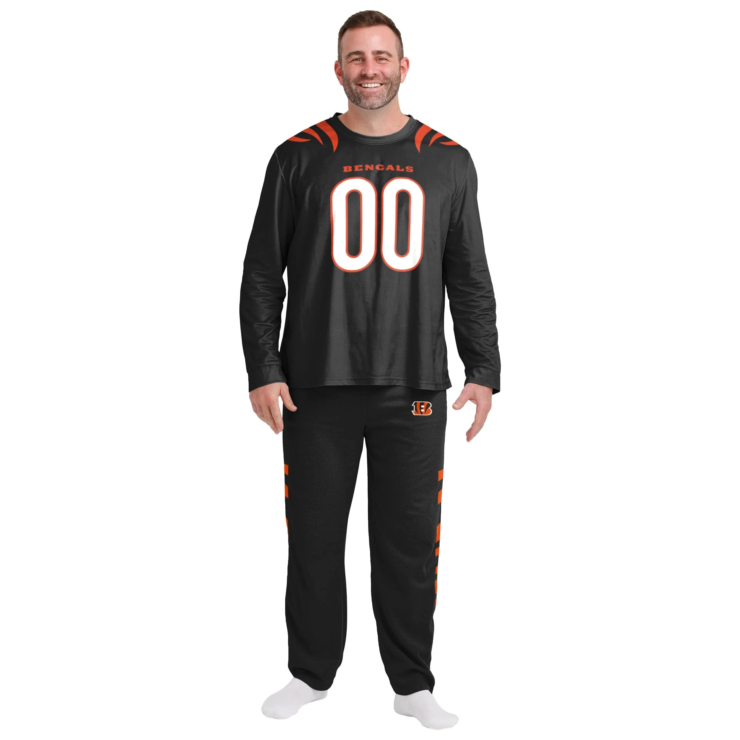 Cincinnati Bengals NFL Mens Gameday Ready Lounge Shirt - Image 3