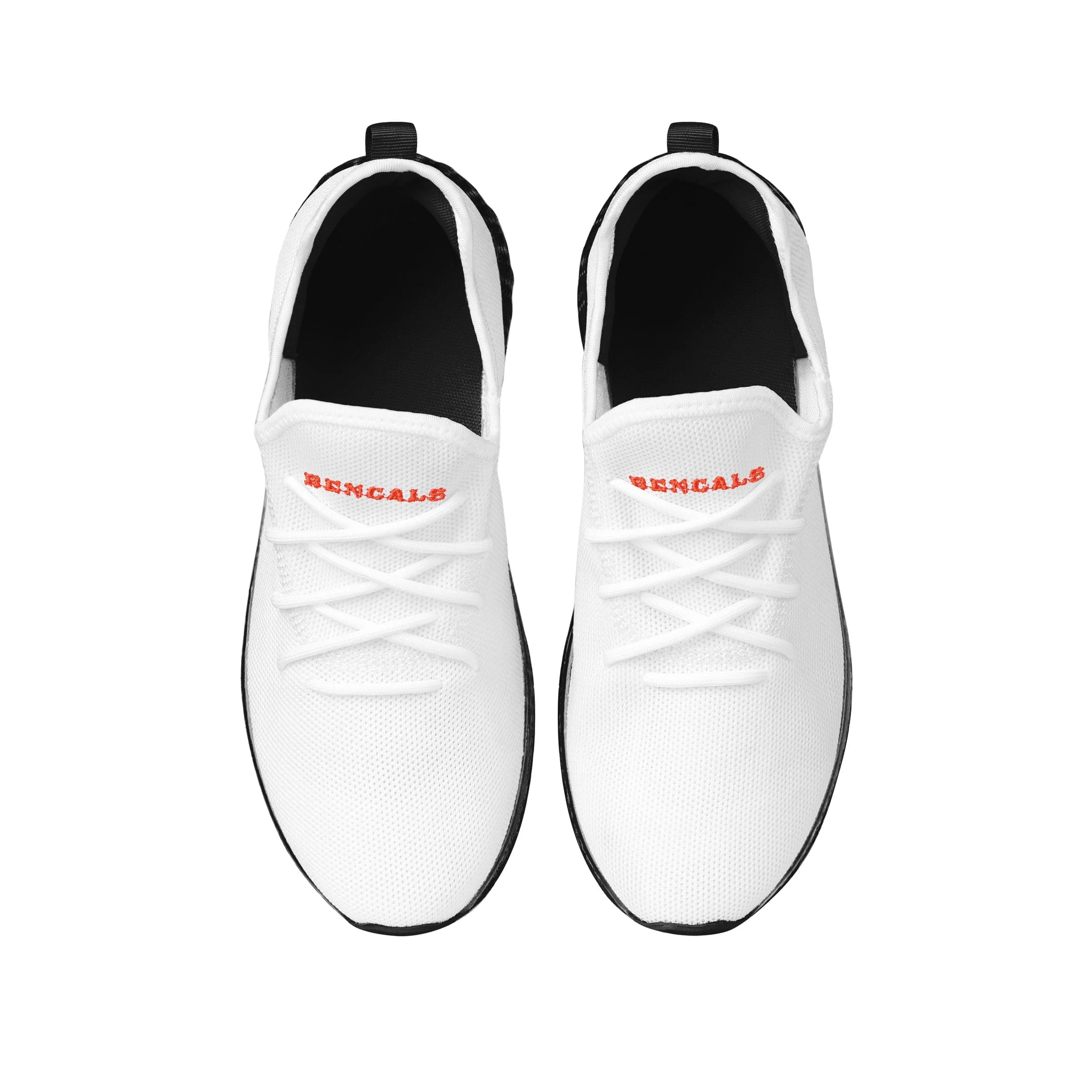 Cincinnati Bengals NFL Mens Gradient Midsole White Sneakers - Image 4