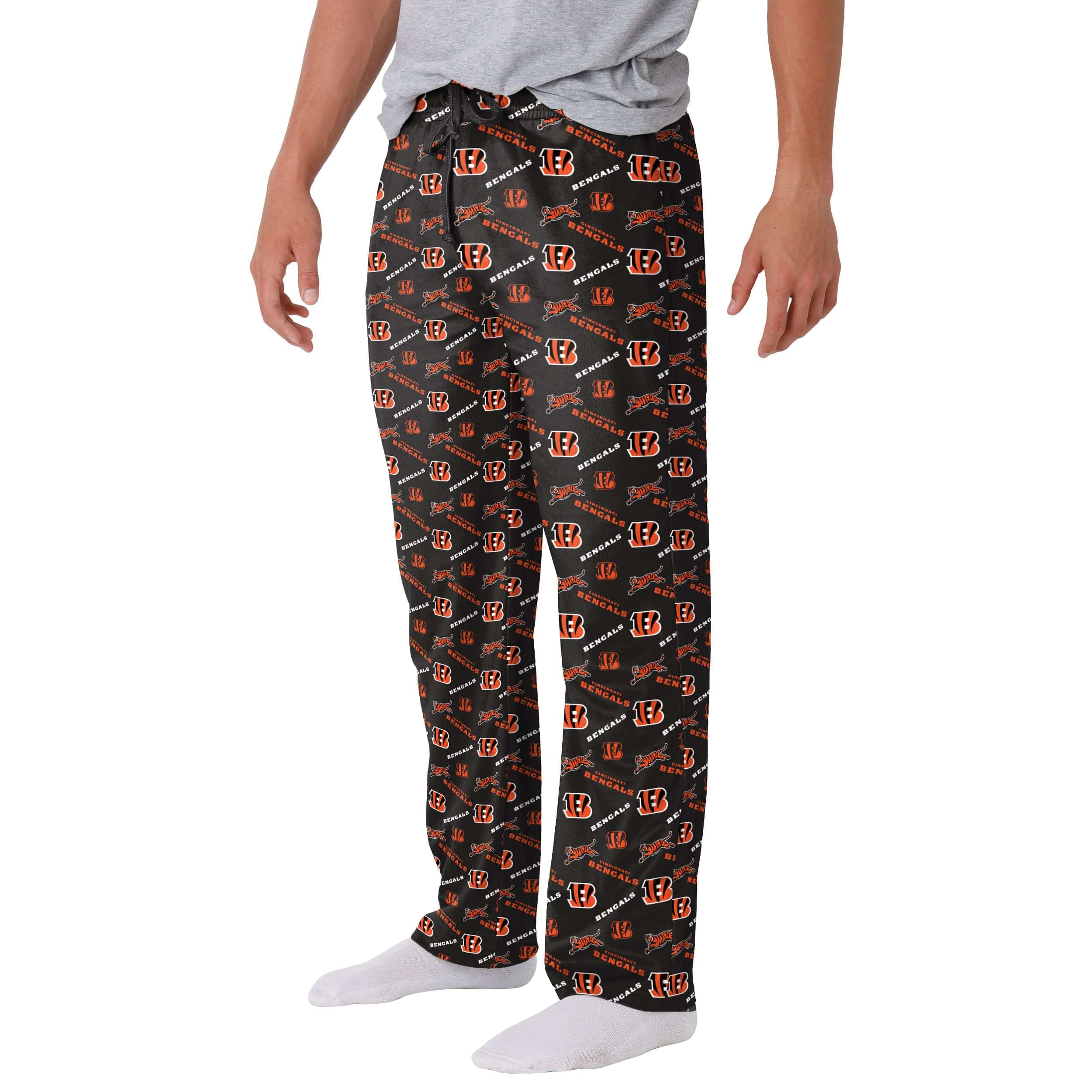 Cincinnati Bengals NFL Mens Repeat Print Lounge Pants