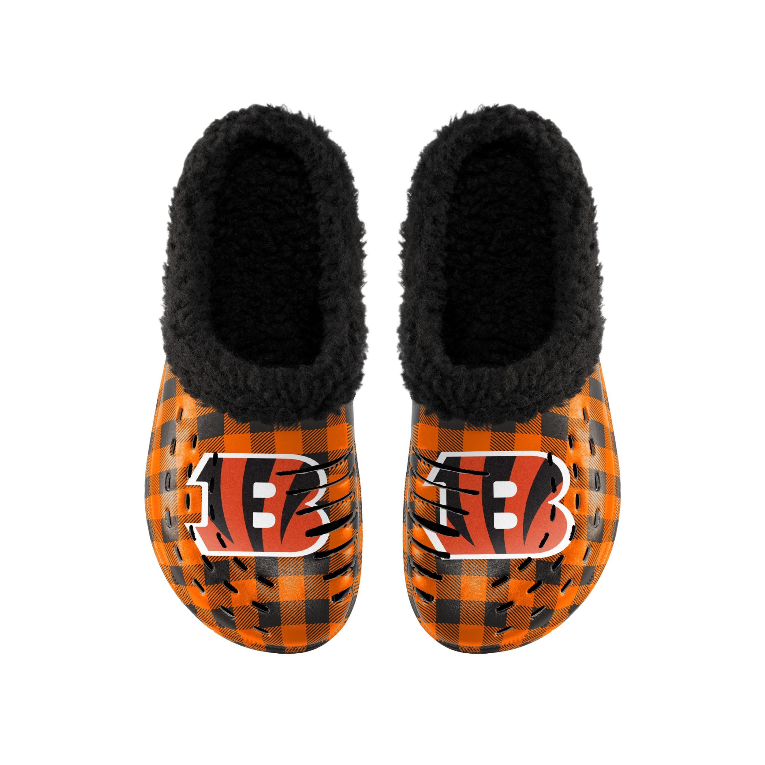 Cincinnati Bengals NFL Mens Sherpa Lined Buffalo Check Clog - Image 5