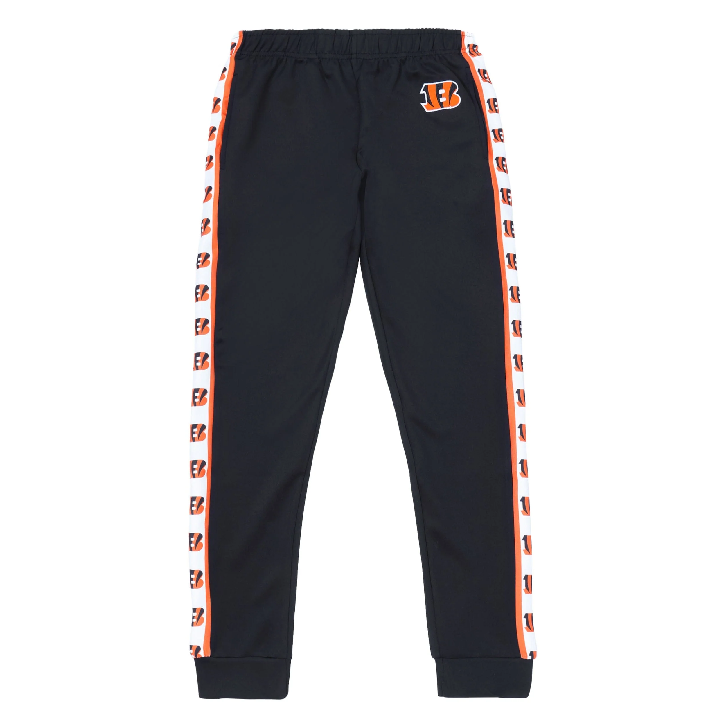 Cincinnati Bengals NFL Mens Stripe Logo Track Pants - Image 4