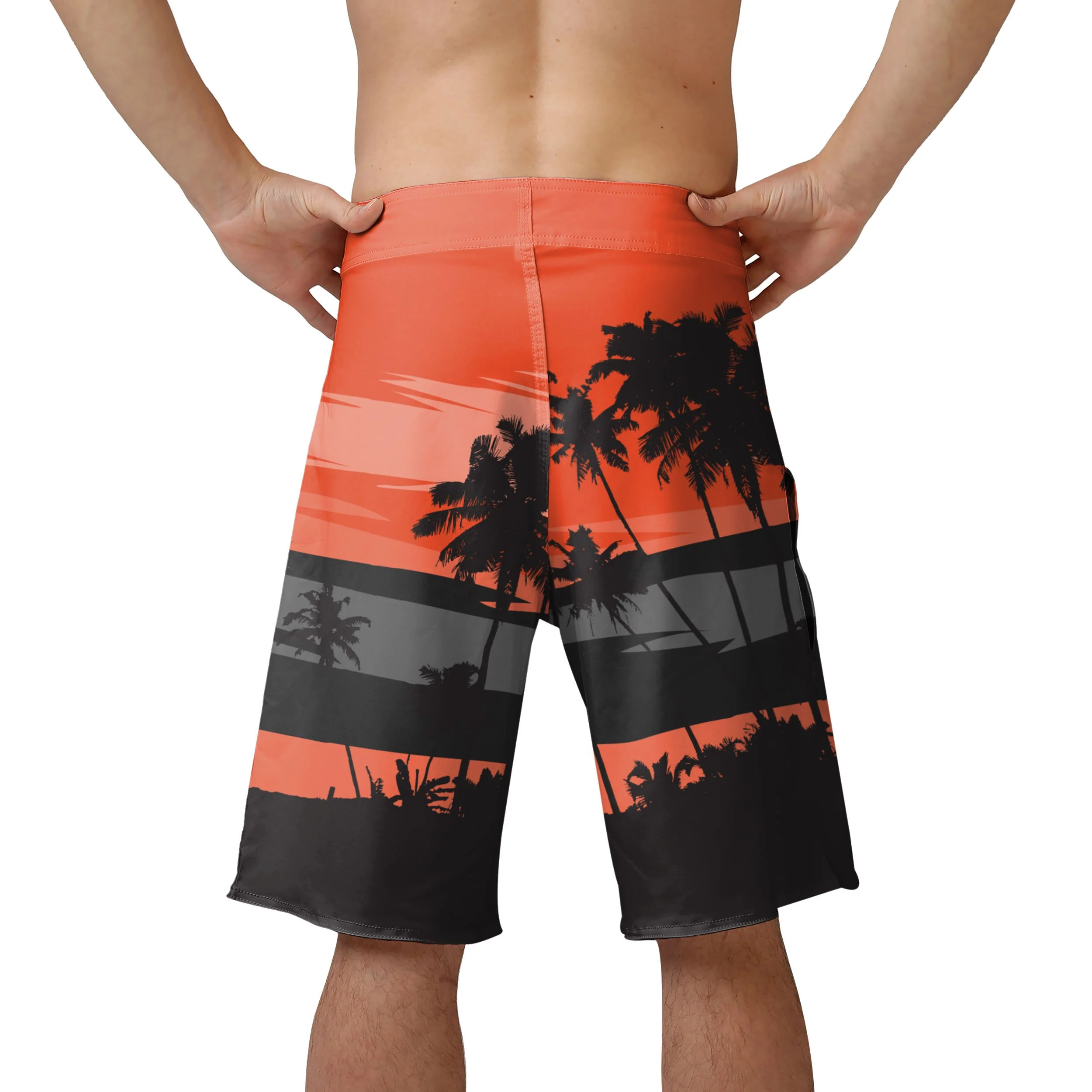 Cincinnati Bengals NFL Mens Sunset Boardshorts - Image 3
