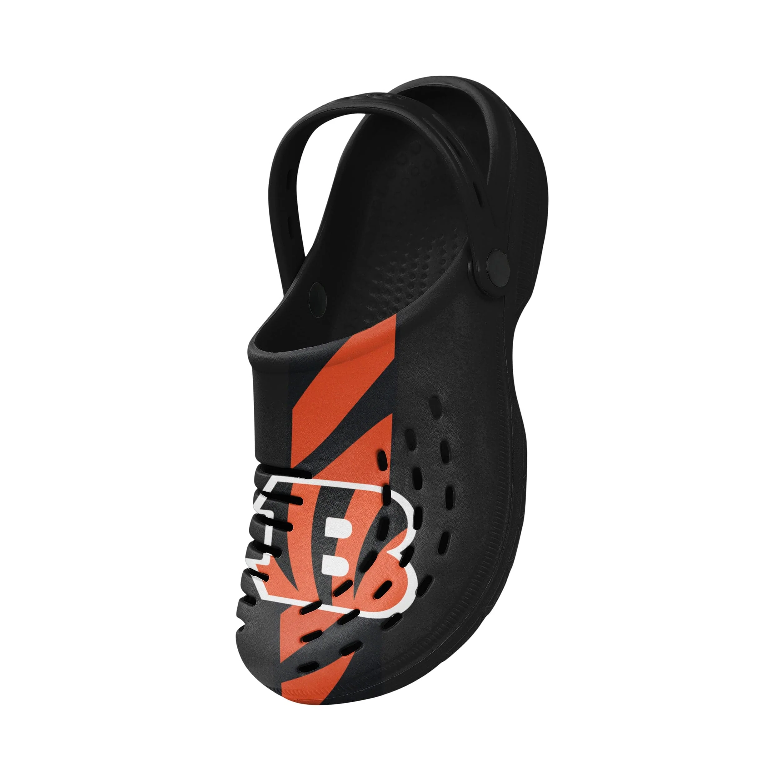Cincinnati Bengals NFL Mens Team Stripe Clog With Strap - Image 3