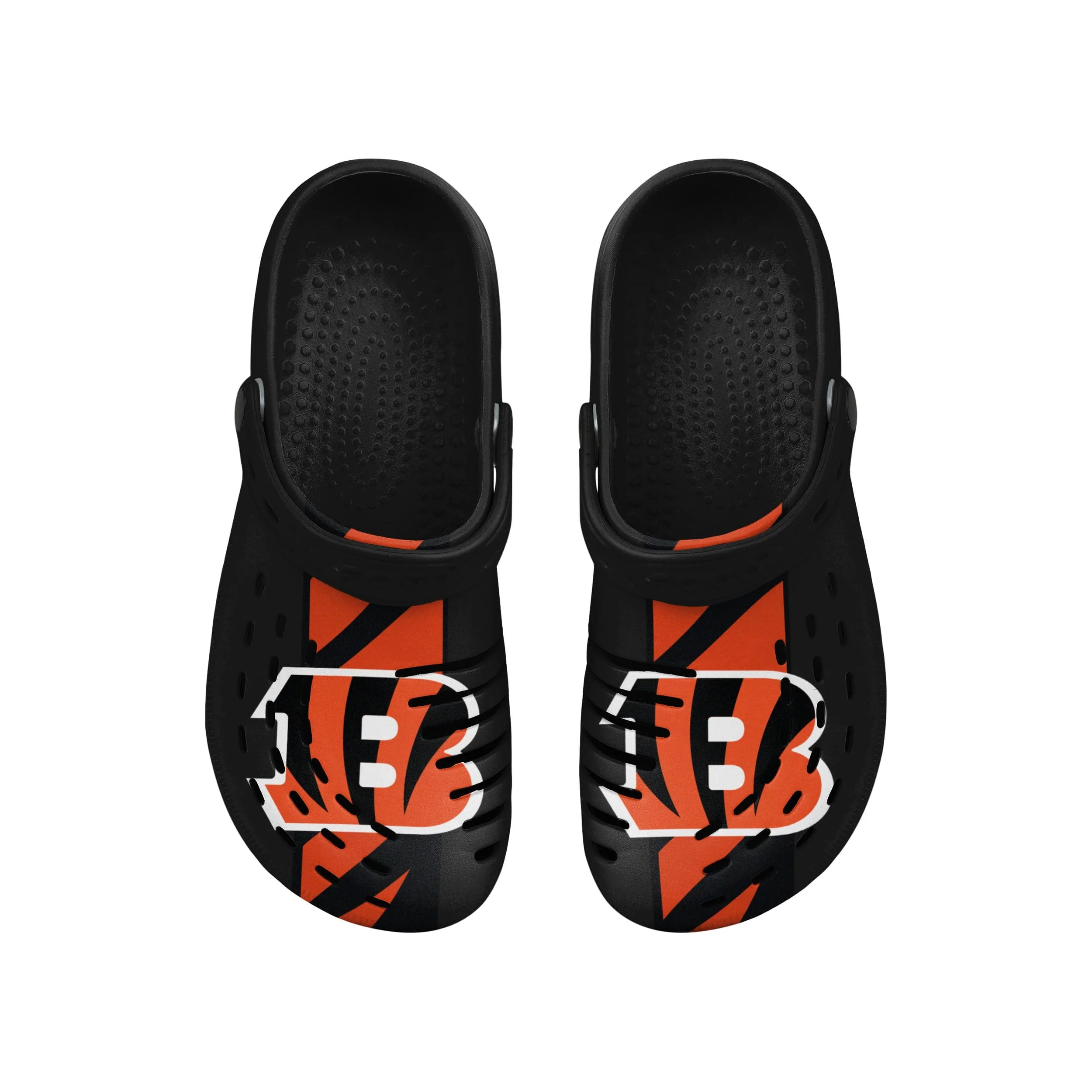 Cincinnati Bengals NFL Mens Team Stripe Clog With Strap - Image 4