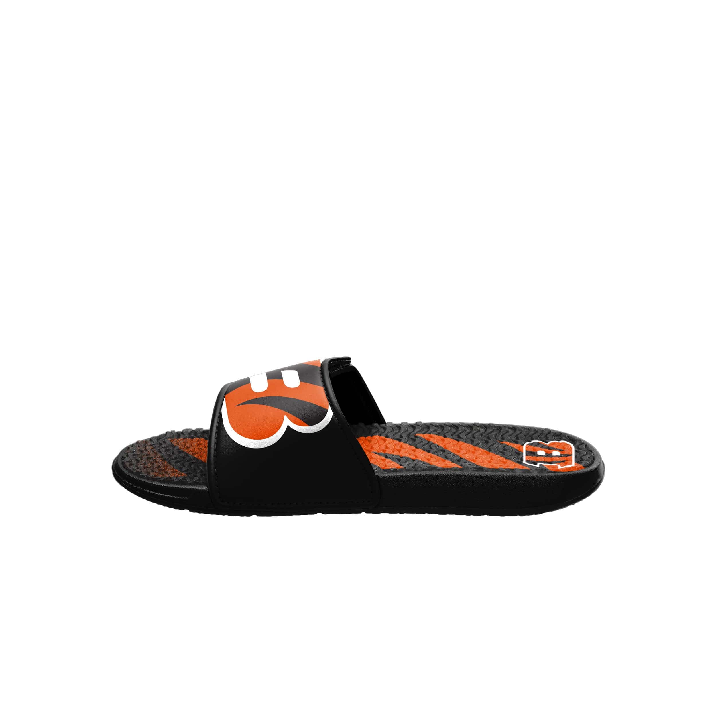 Cincinnati Bengals NFL Mens Team Stripe Gel Slide - Image 4