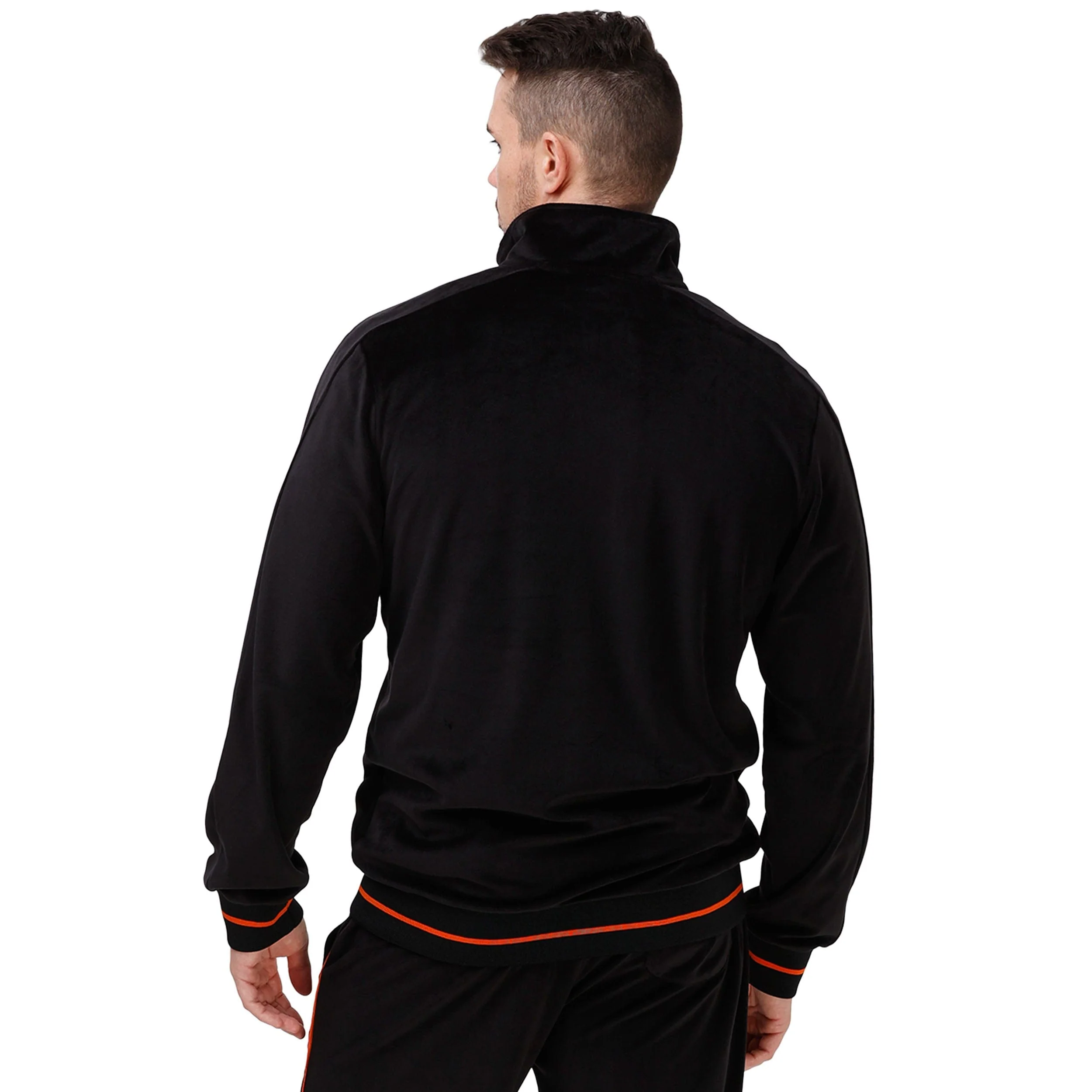 Cincinnati Bengals NFL Mens Velour Zip Up Top - Image 2