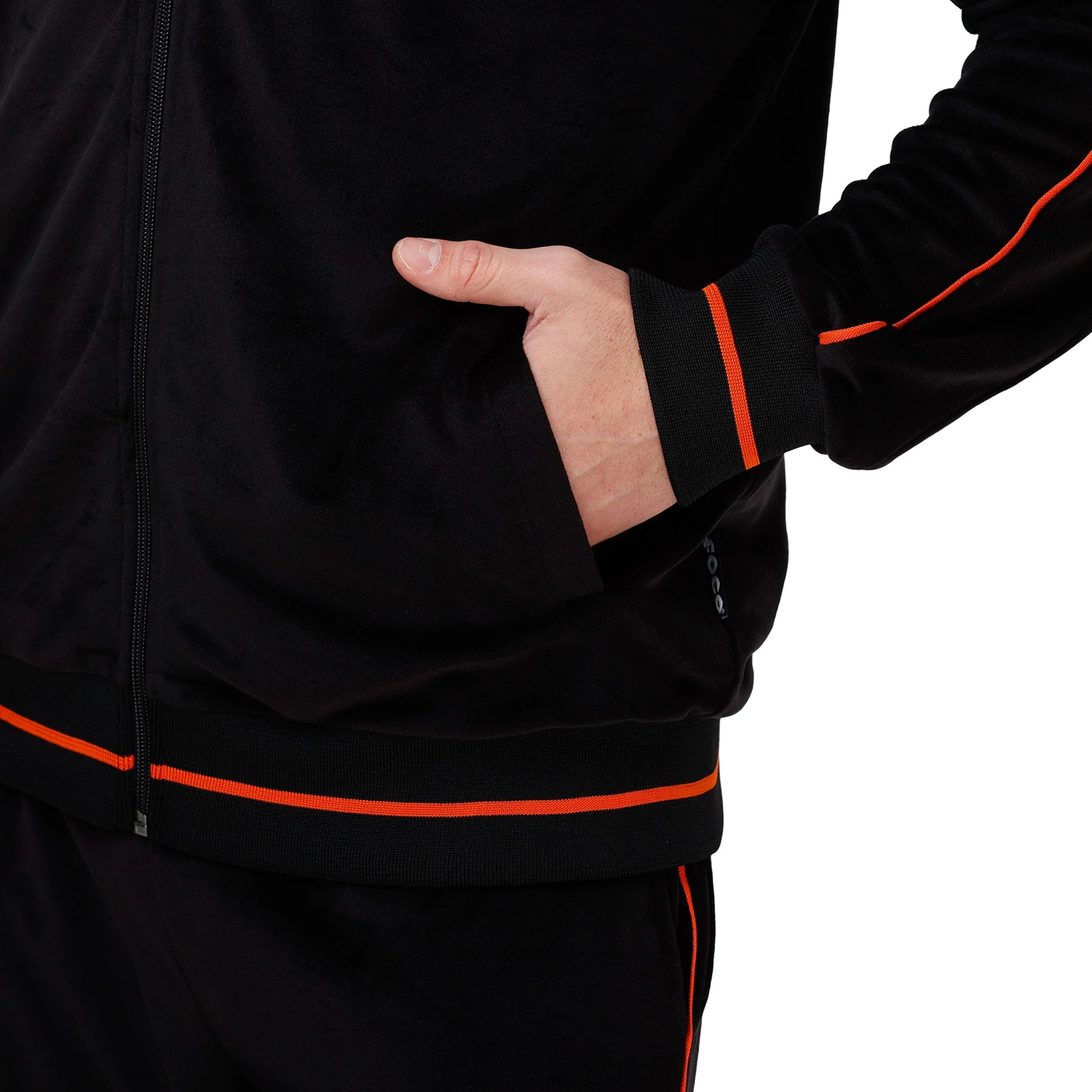 Cincinnati Bengals NFL Mens Velour Zip Up Top - Image 4