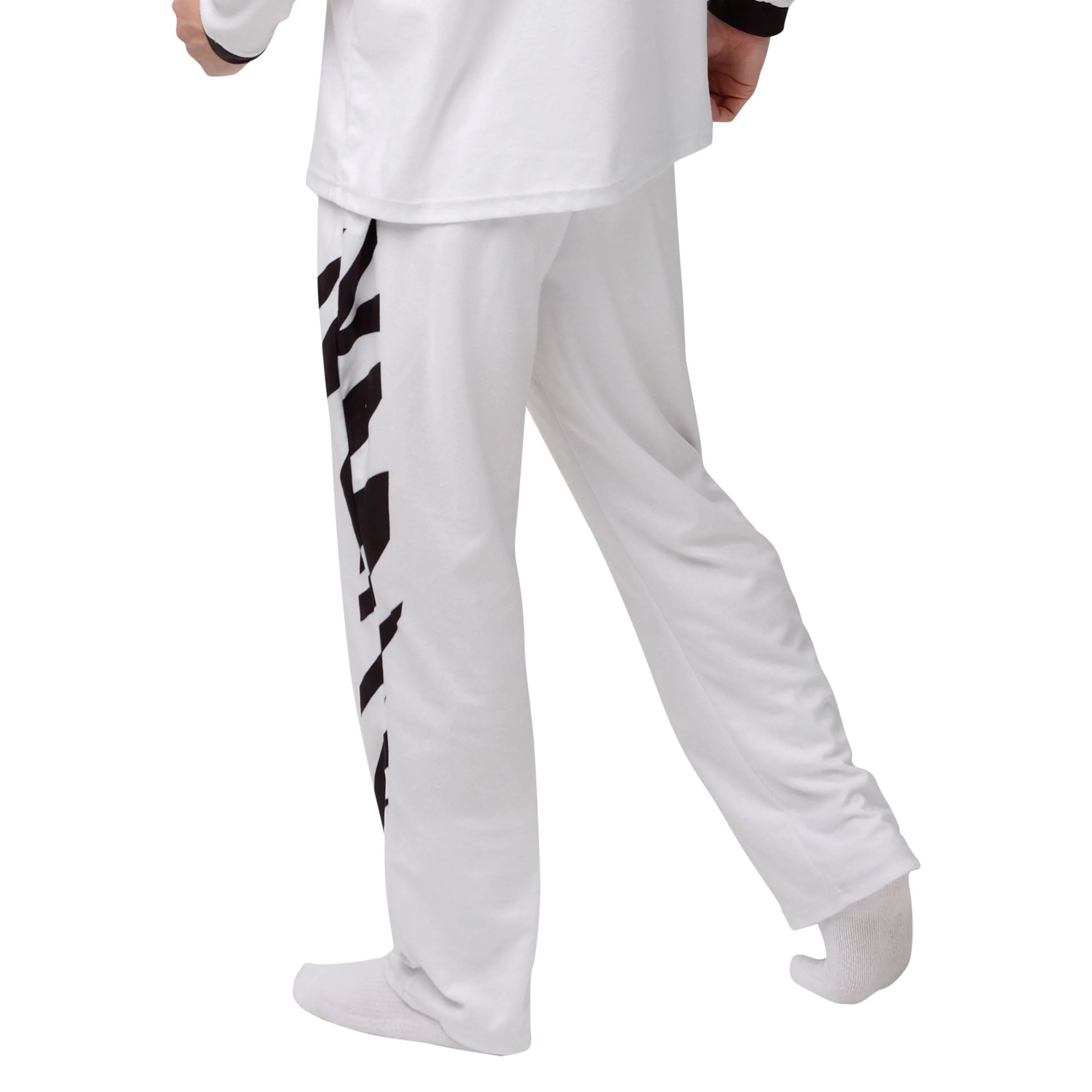 Cincinnati Bengals NFL Mens White Stripe Pajama Pants - Image 2