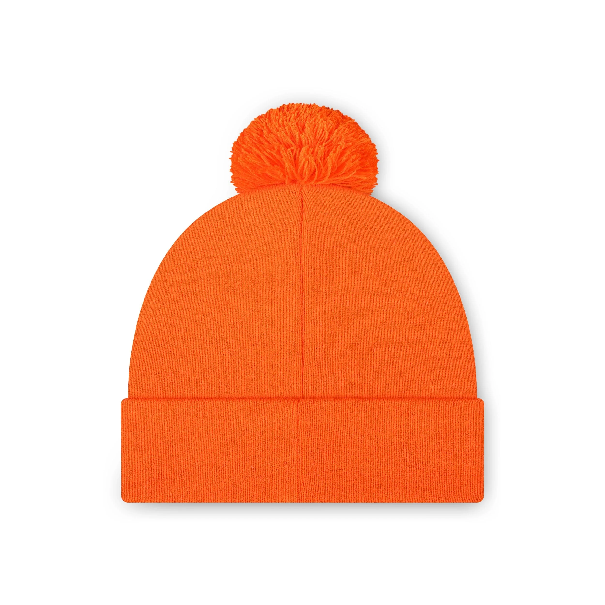 Cincinnati Bengals NFL Orange Basic Primary Logo Pom Beanie - Image 2