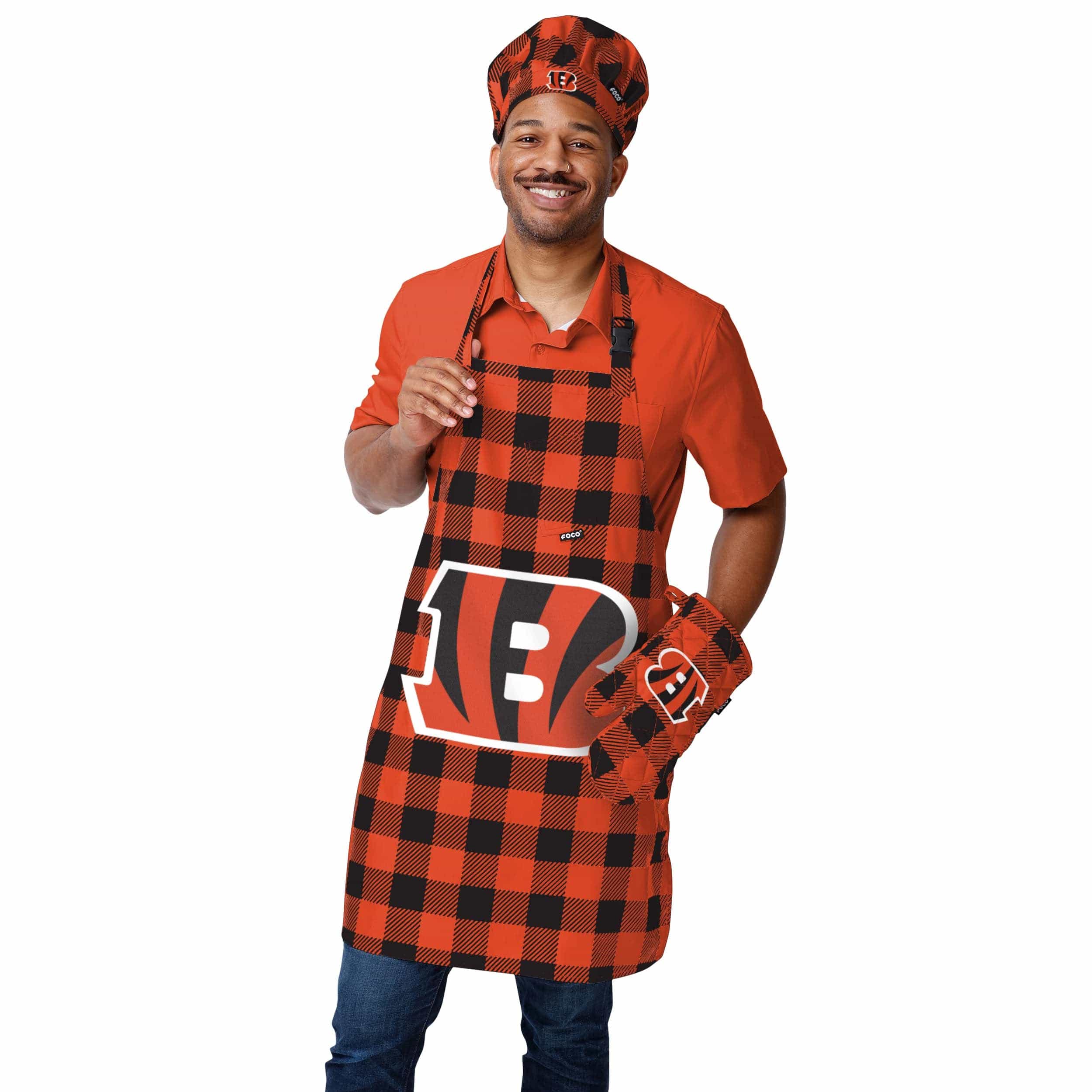 Cincinnati Bengals NFL Plaid Oven Mitt - Image 2