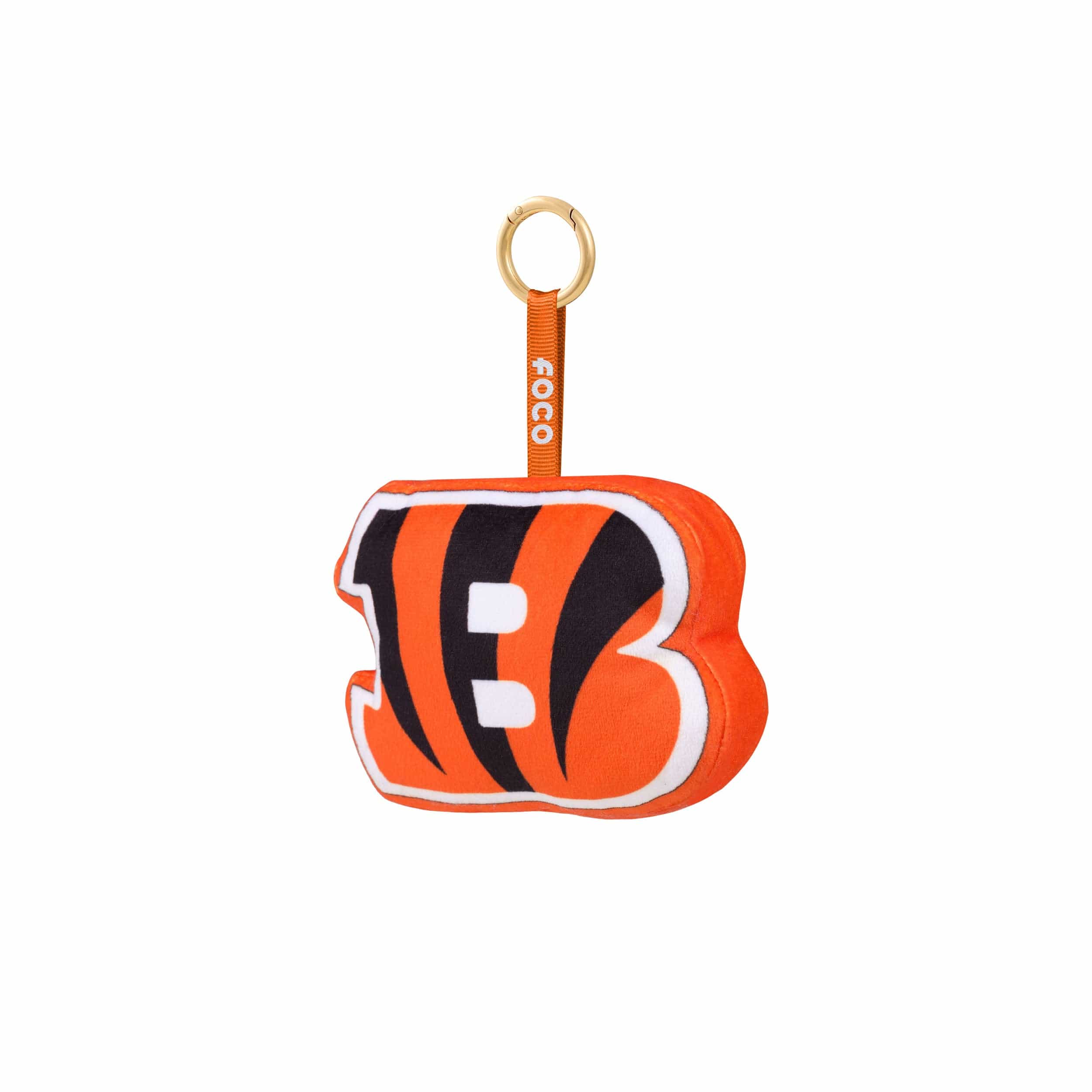 Cincinnati Bengals NFL Plush Team Logo Bag Charm Keychain - Image 3