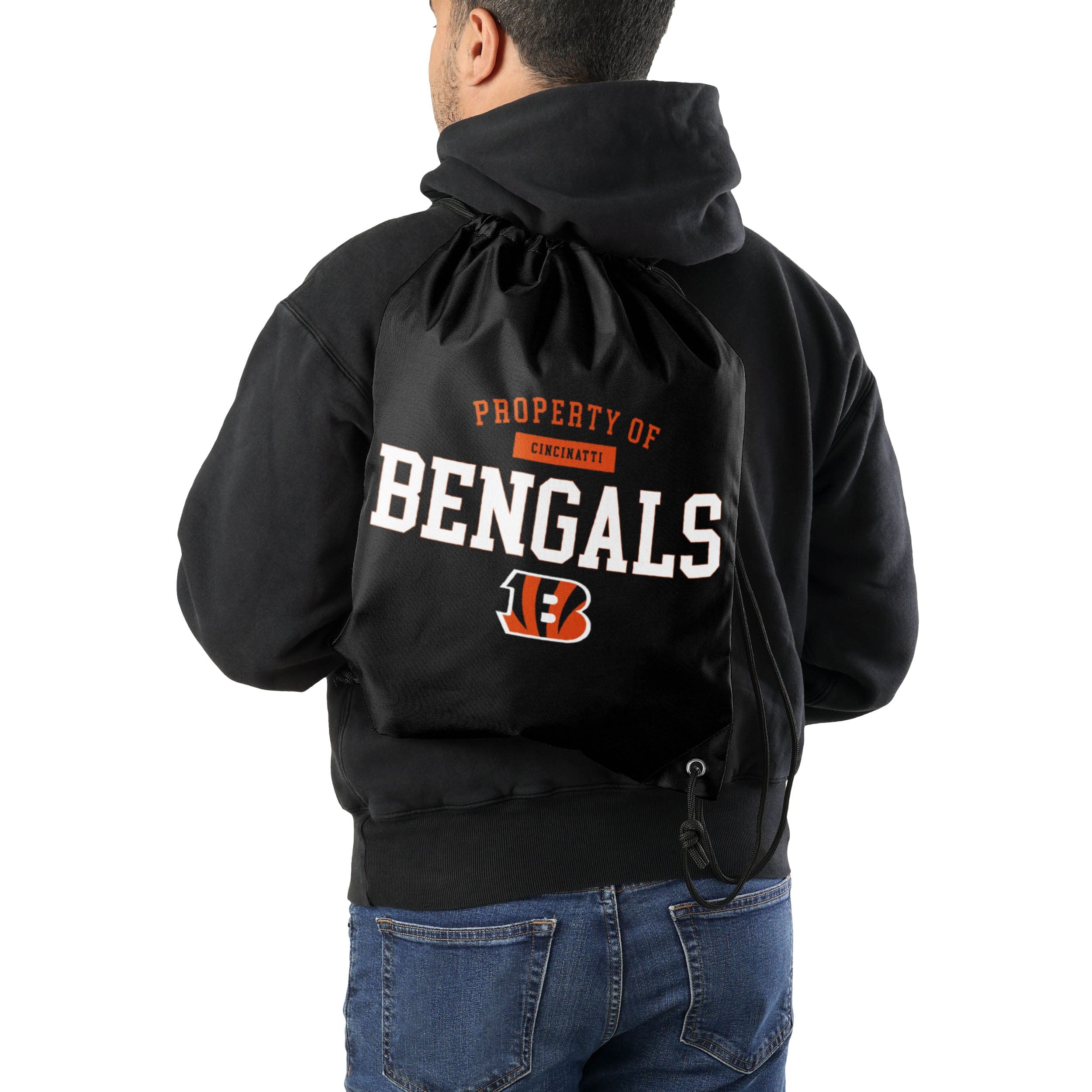 Cincinnati Bengals NFL Property Of Drawstring Backpack - Image 2