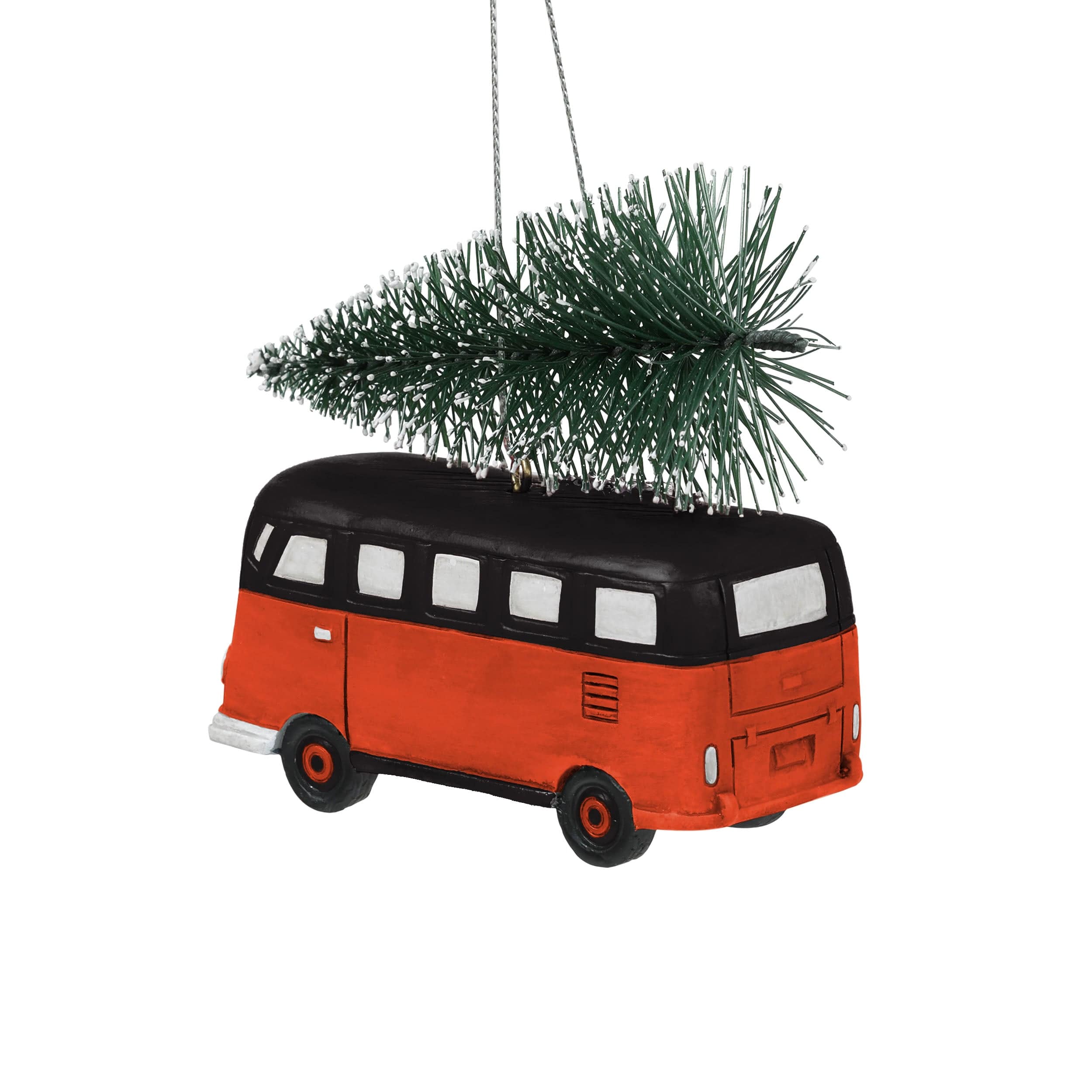 Cincinnati Bengals NFL Retro Bus With Tree Ornament - Image 3