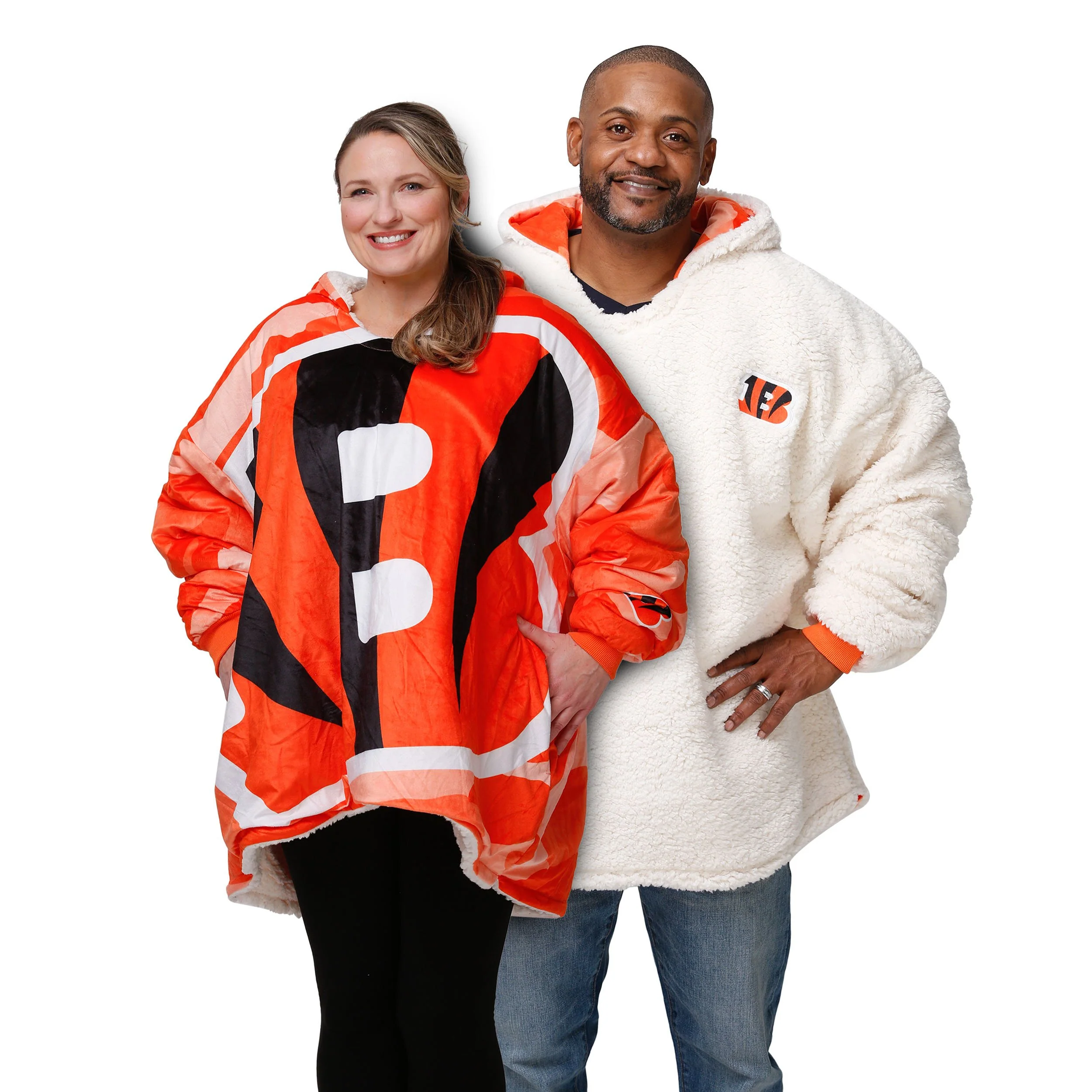 Cincinnati Bengals NFL Reversible Team Color Camo Hoodeez