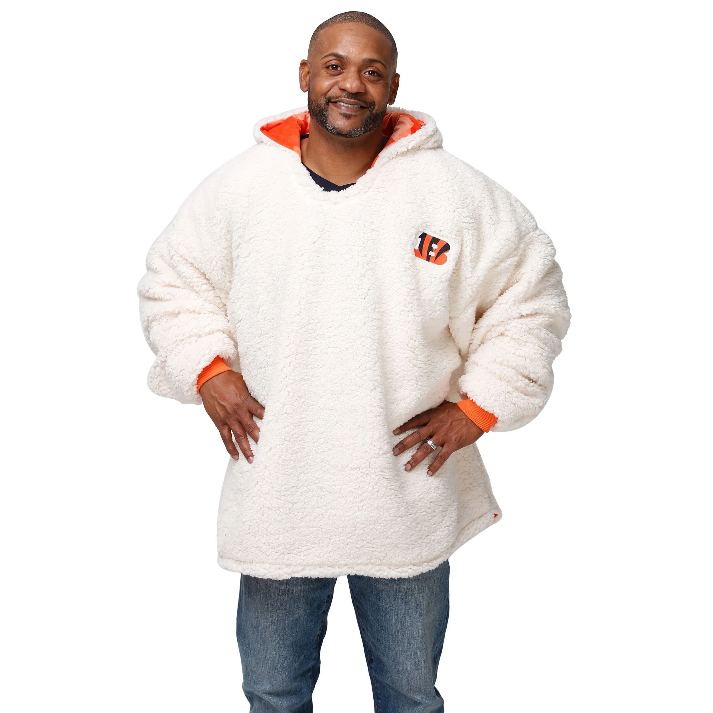 Cincinnati Bengals NFL Reversible Team Color Camo Hoodeez - Image 4