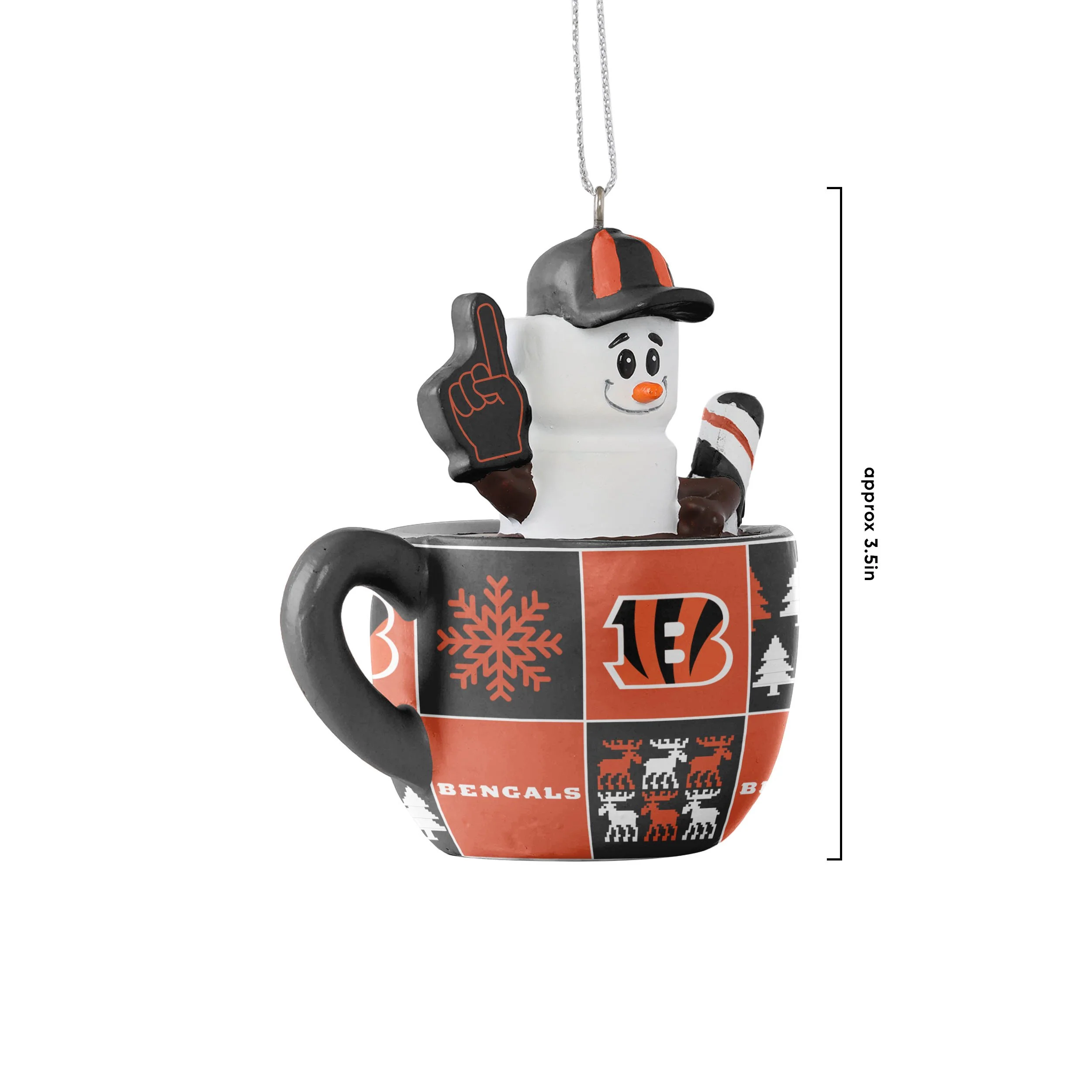 Cincinnati Bengals NFL Smores Mug Ornament - Image 3