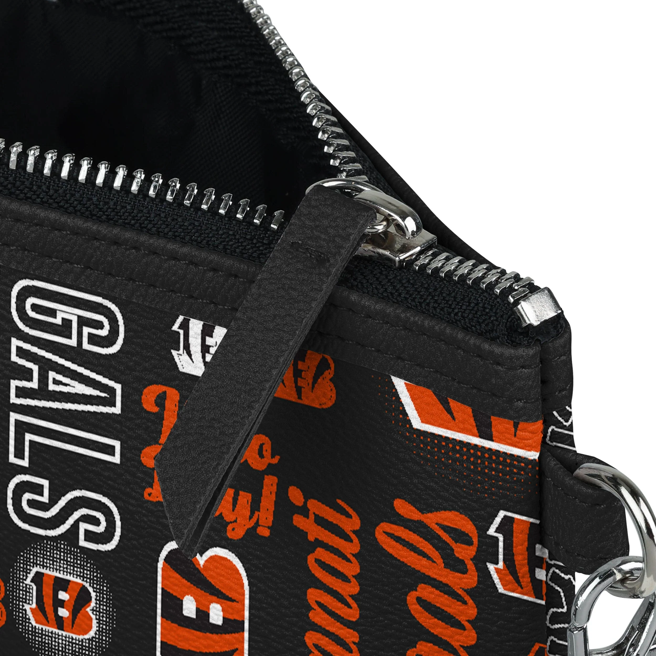 Cincinnati Bengals NFL Spirited Style Printed Collection Repeat Logo Wristlet - Image 4