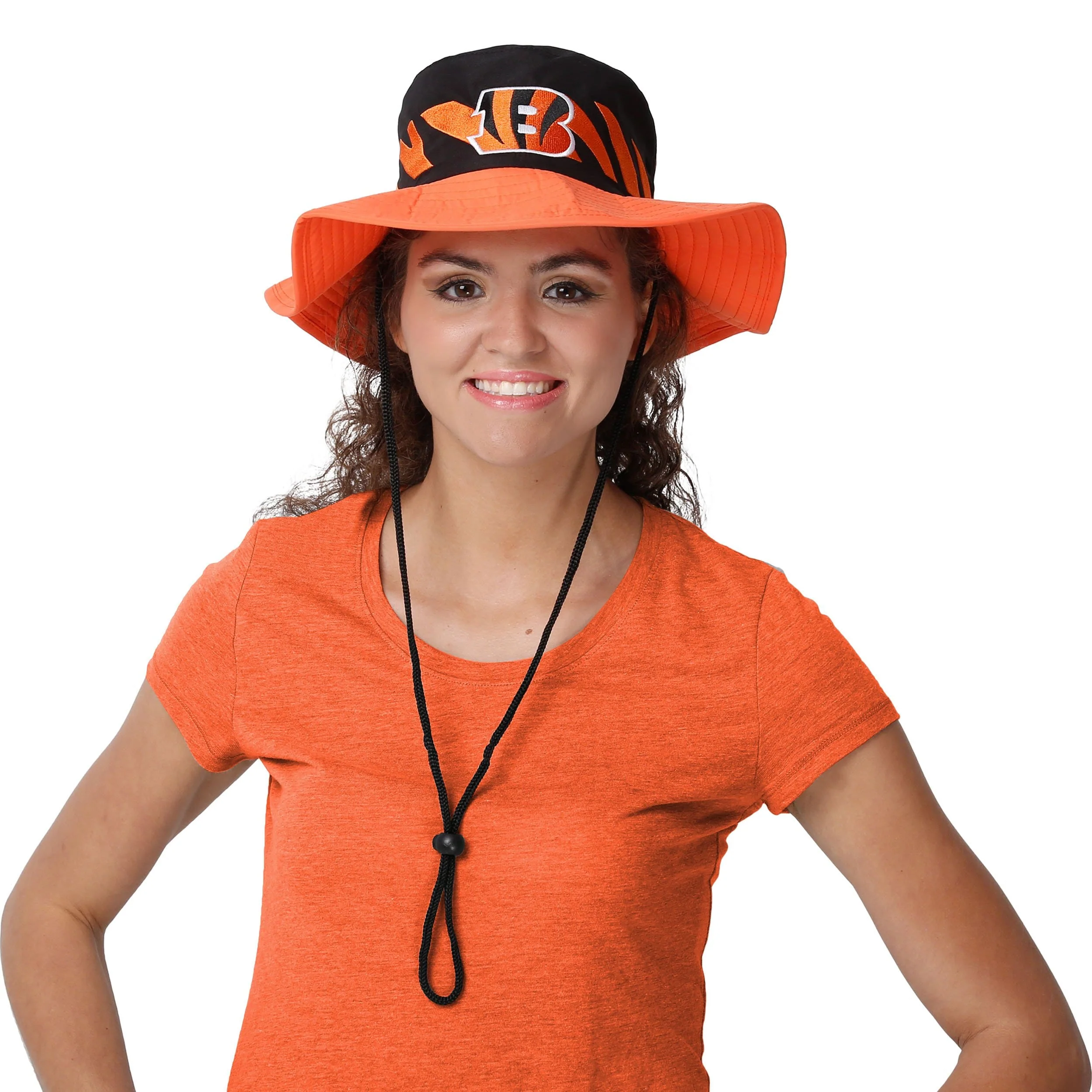 Cincinnati Bengals NFL Team Stripe Boonie Hat - Image 5