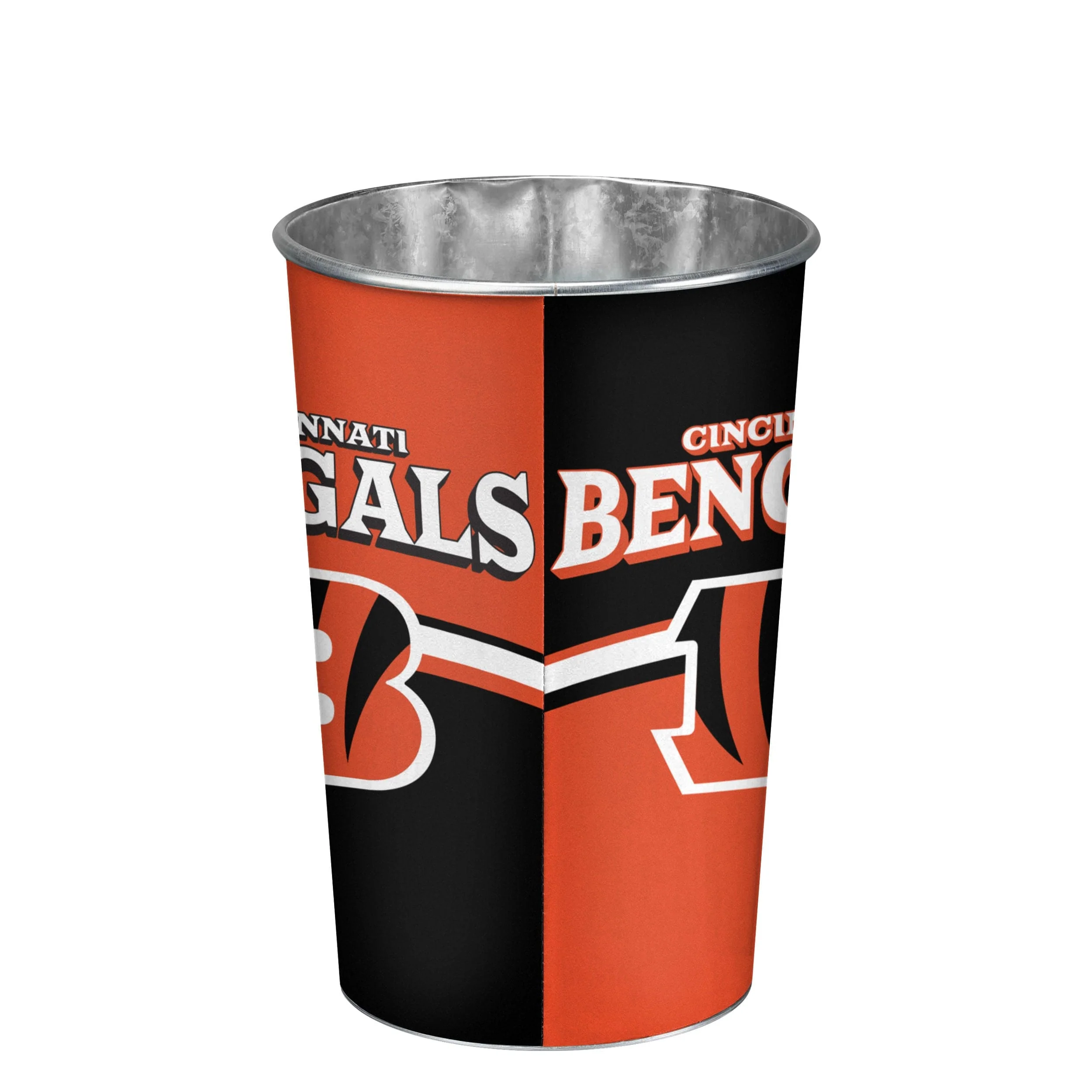 Cincinnati Bengals NFL Team Stripe Waste Basket - Image 3