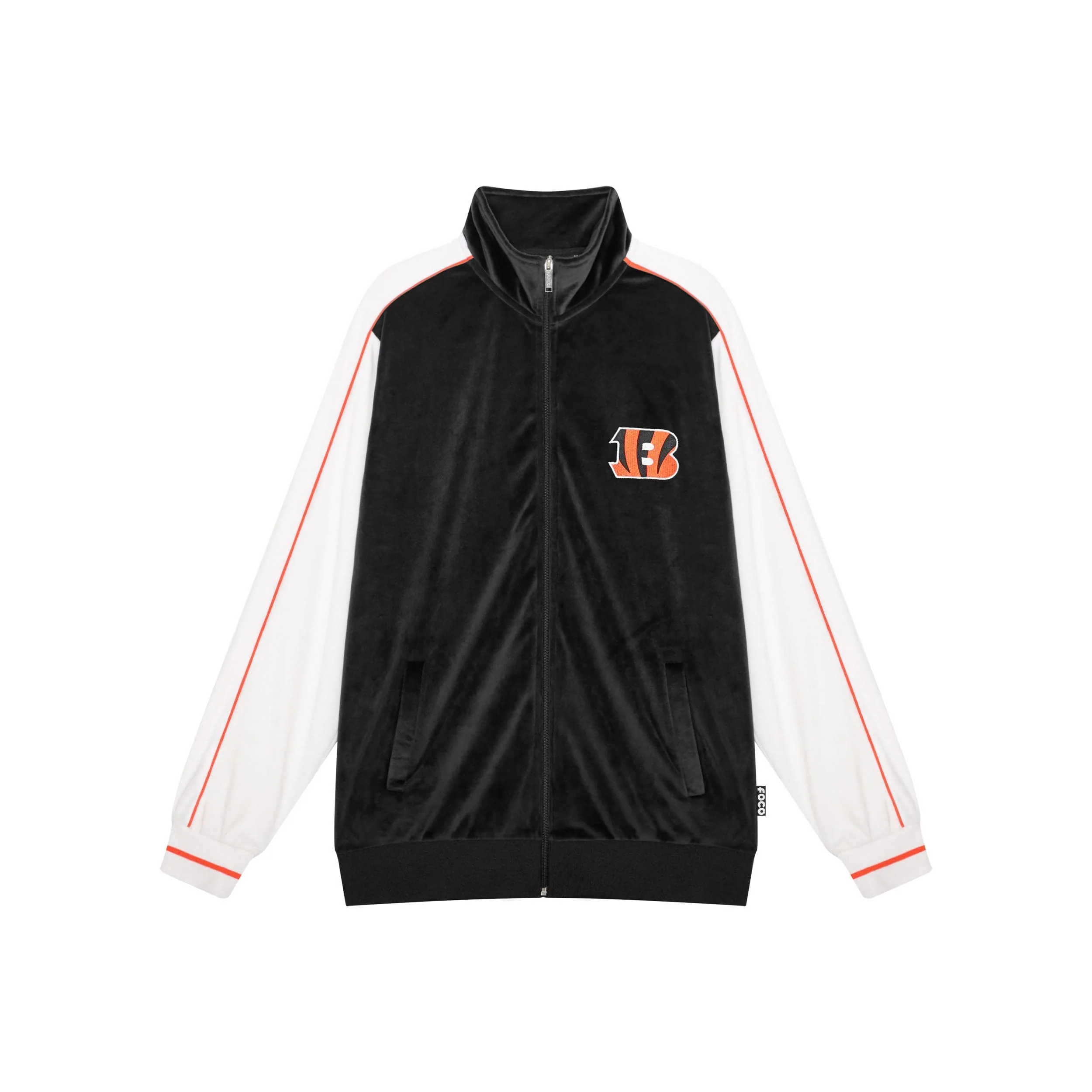 Cincinnati Bengals NFL Two Tone Velour Zip Up Top - Image 6