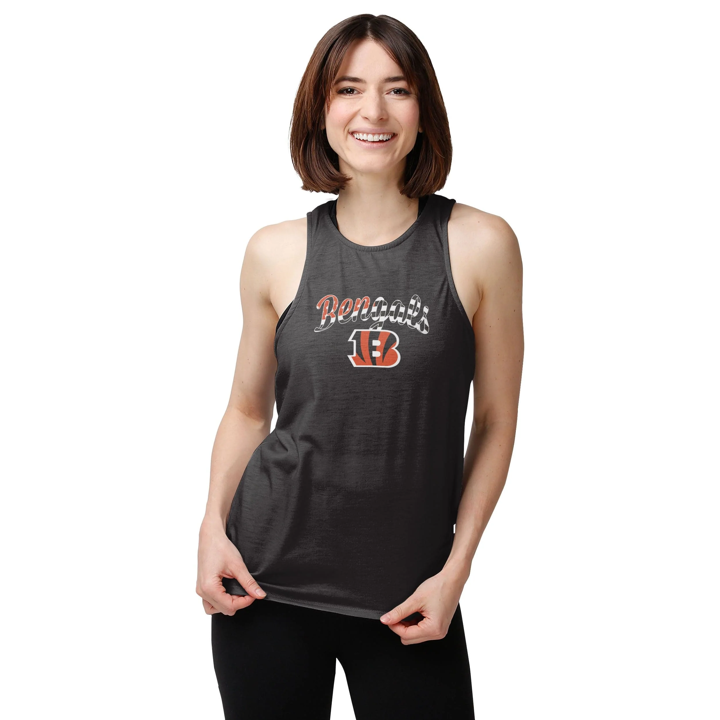 Cincinnati Bengals NFL Womens Americana Tie-Breaker Sleeveless Top - Image 2