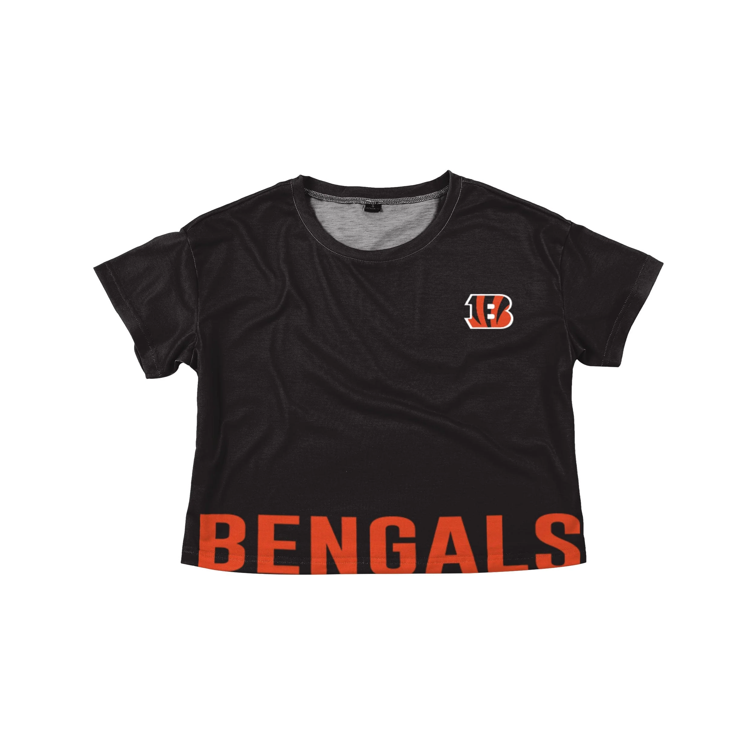 Cincinnati Bengals NFL Womens Bottom Line Crop Top - Image 3