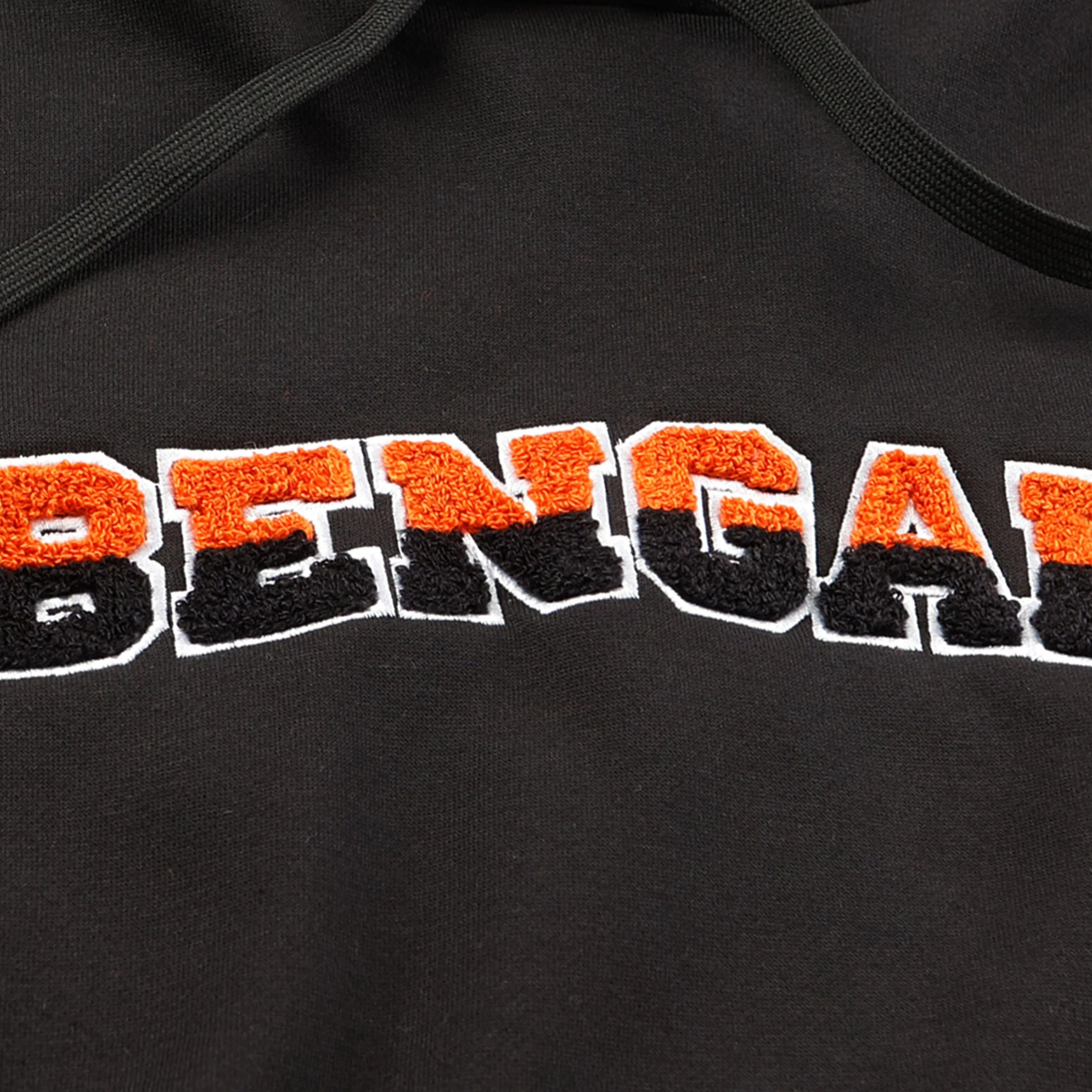 Cincinnati Bengals NFL Womens Cropped Chenille Hoodie - Image 3