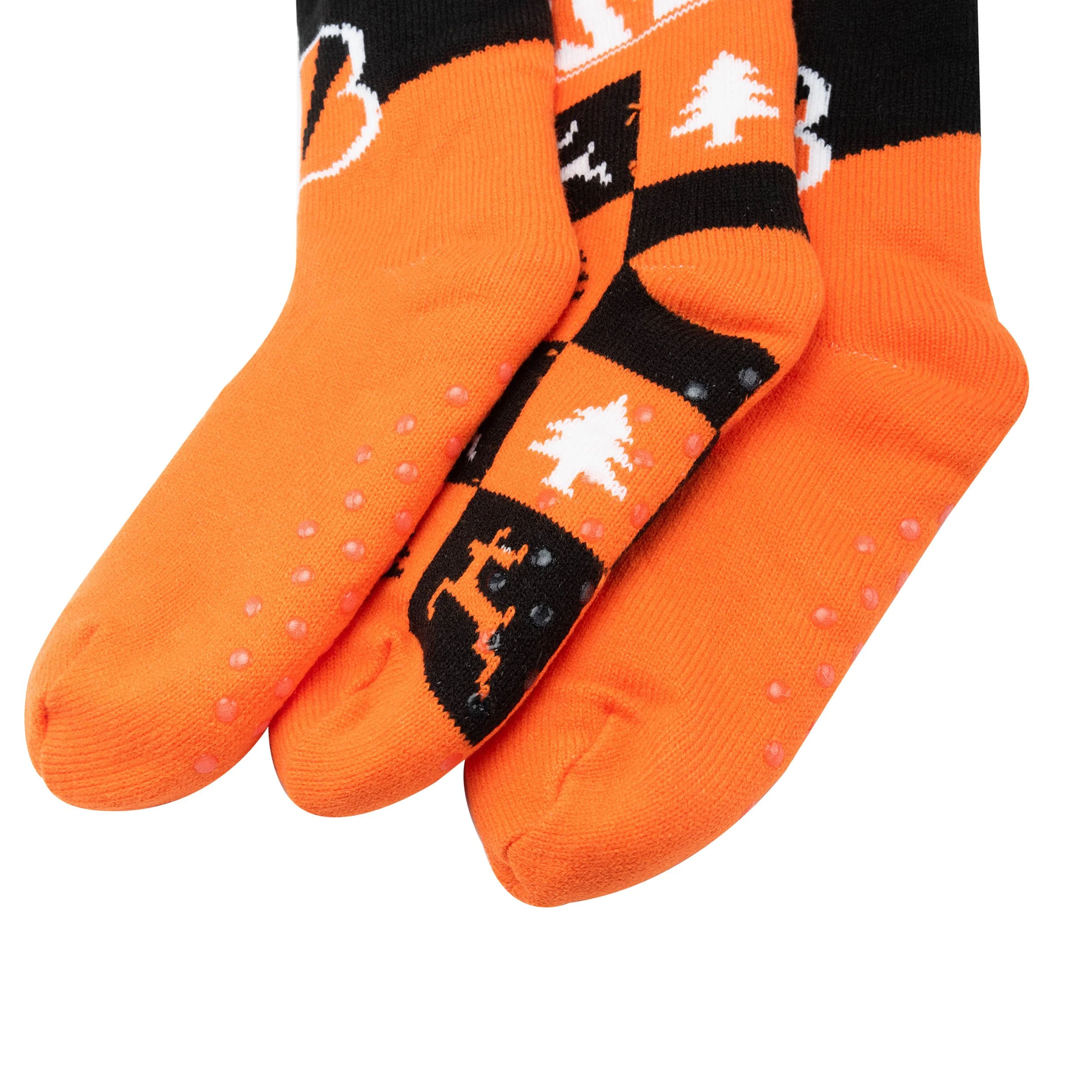 Cincinnati Bengals NFL Womens Fan Footy 3 Pack Slipper Socks - Image 3
