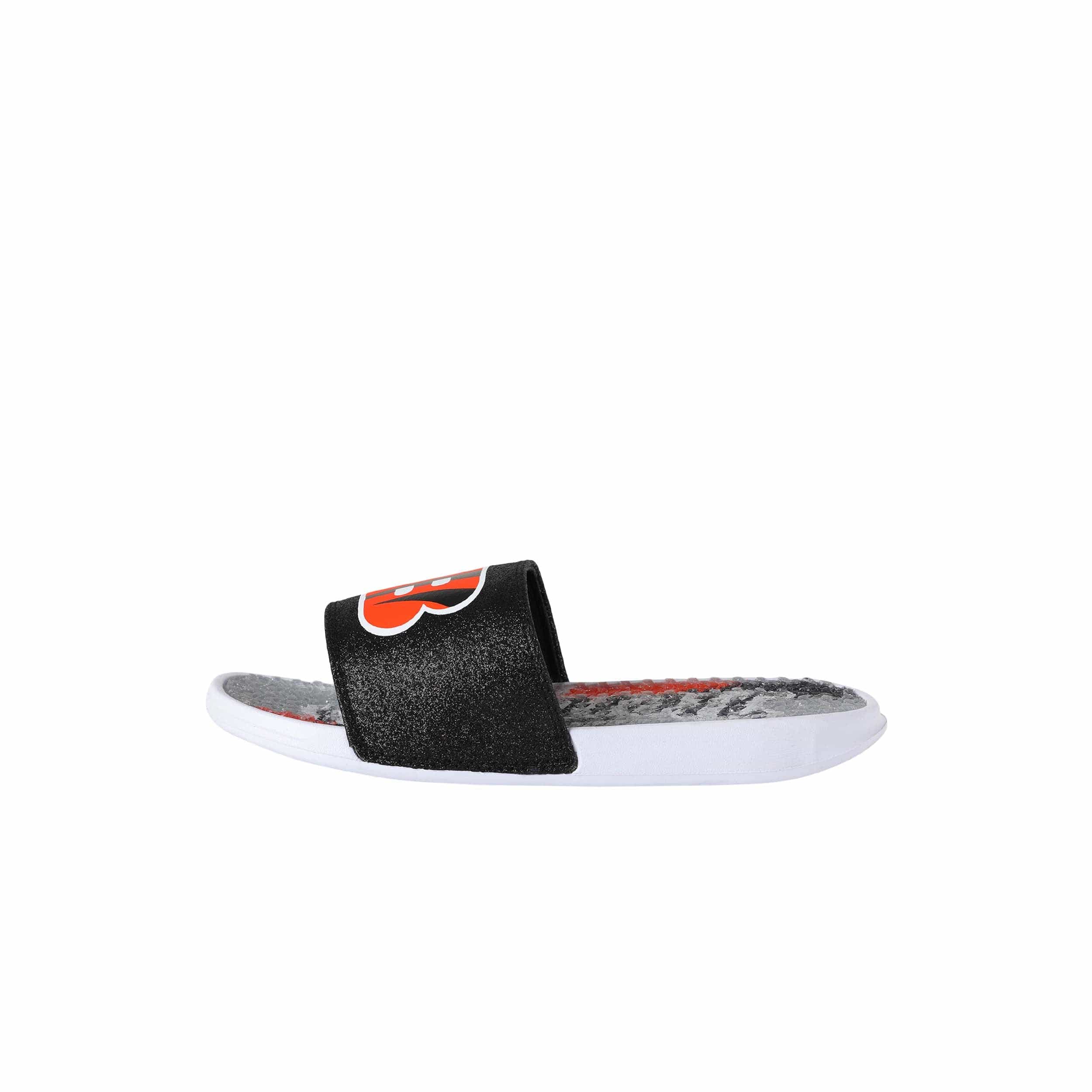Cincinnati Bengals NFL Womens Glitter Gel Slide - Image 5