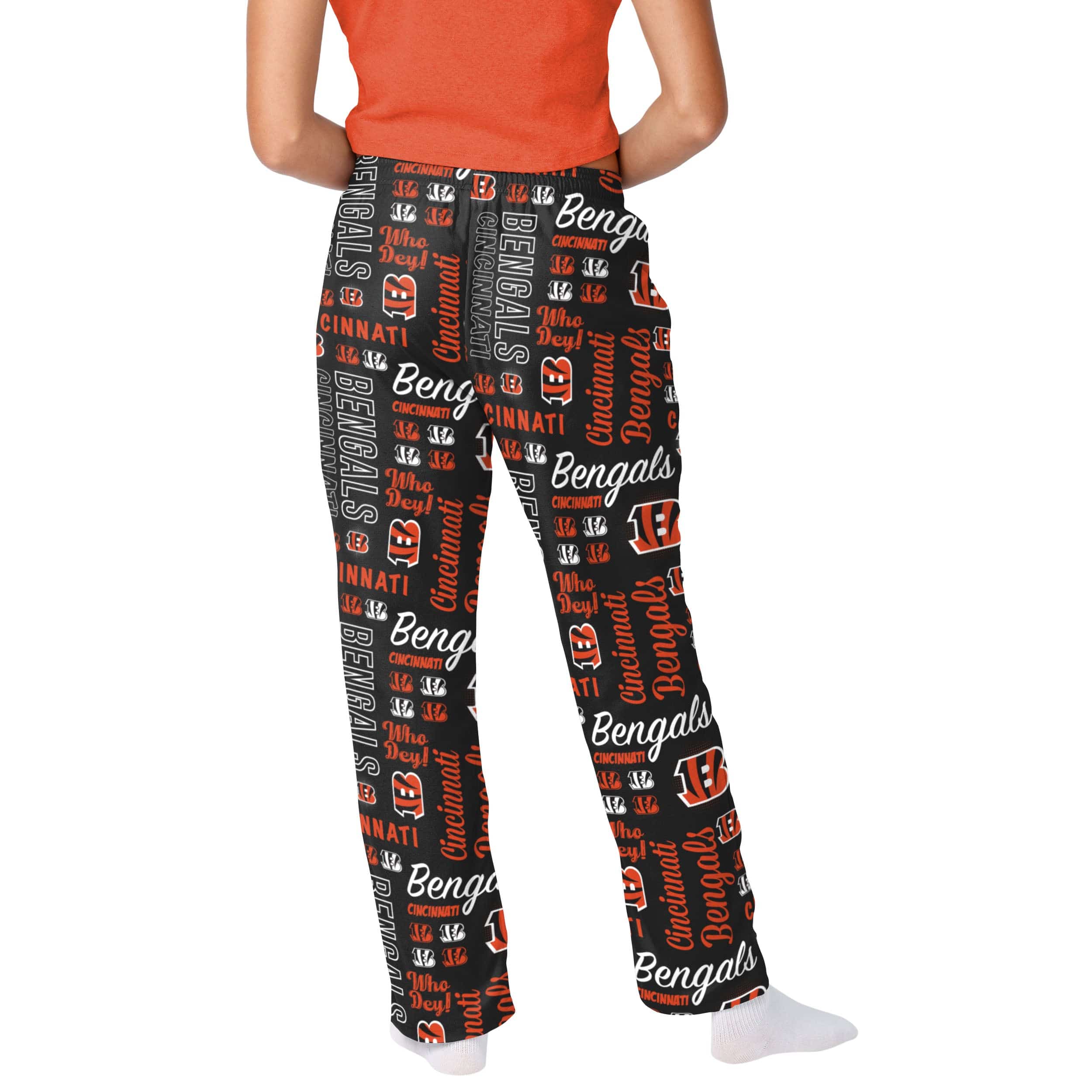 Cincinnati Bengals NFL Womens Mini Print Lounge Pants - Image 2
