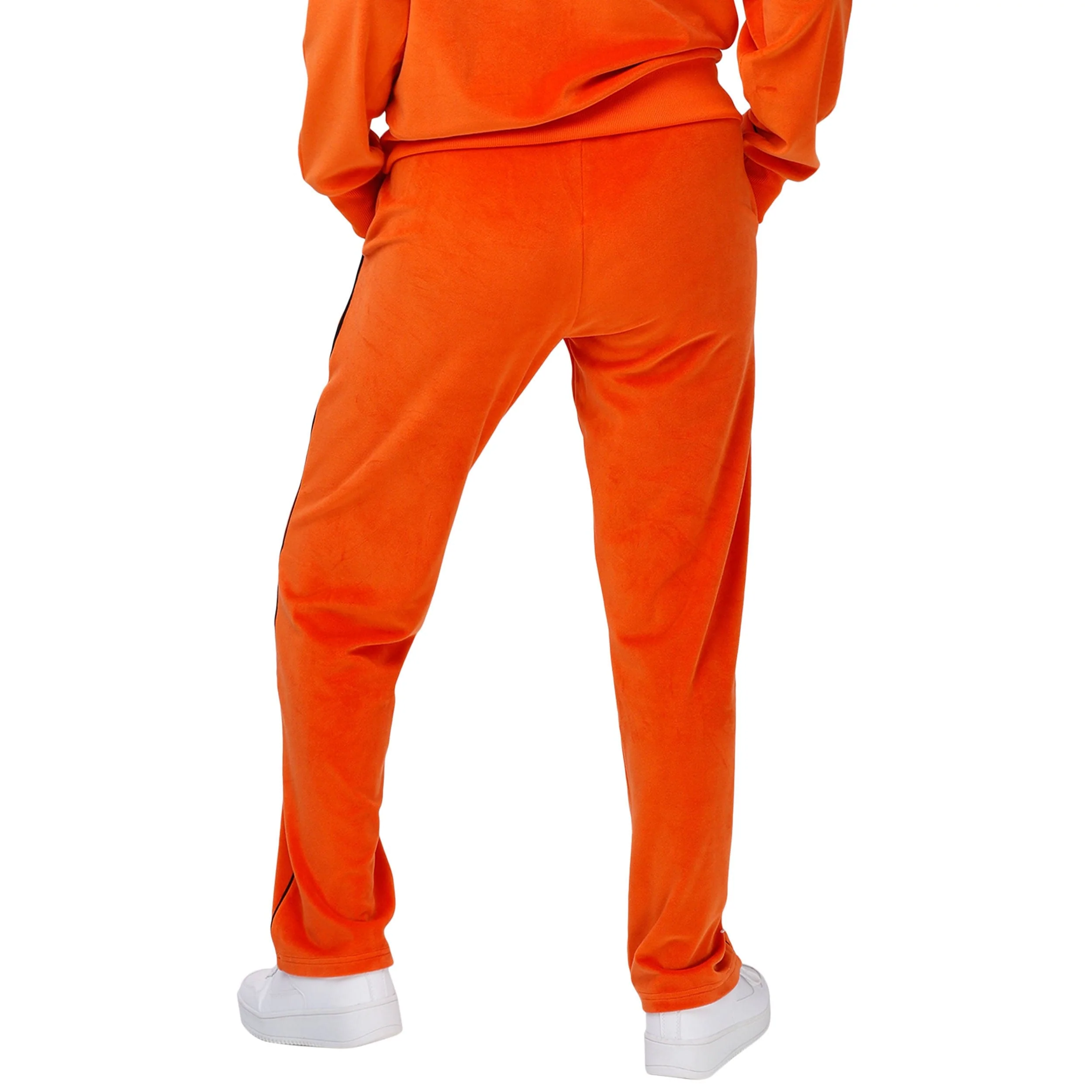 Cincinnati Bengals NFL Womens Orange Velour Pants - Image 2