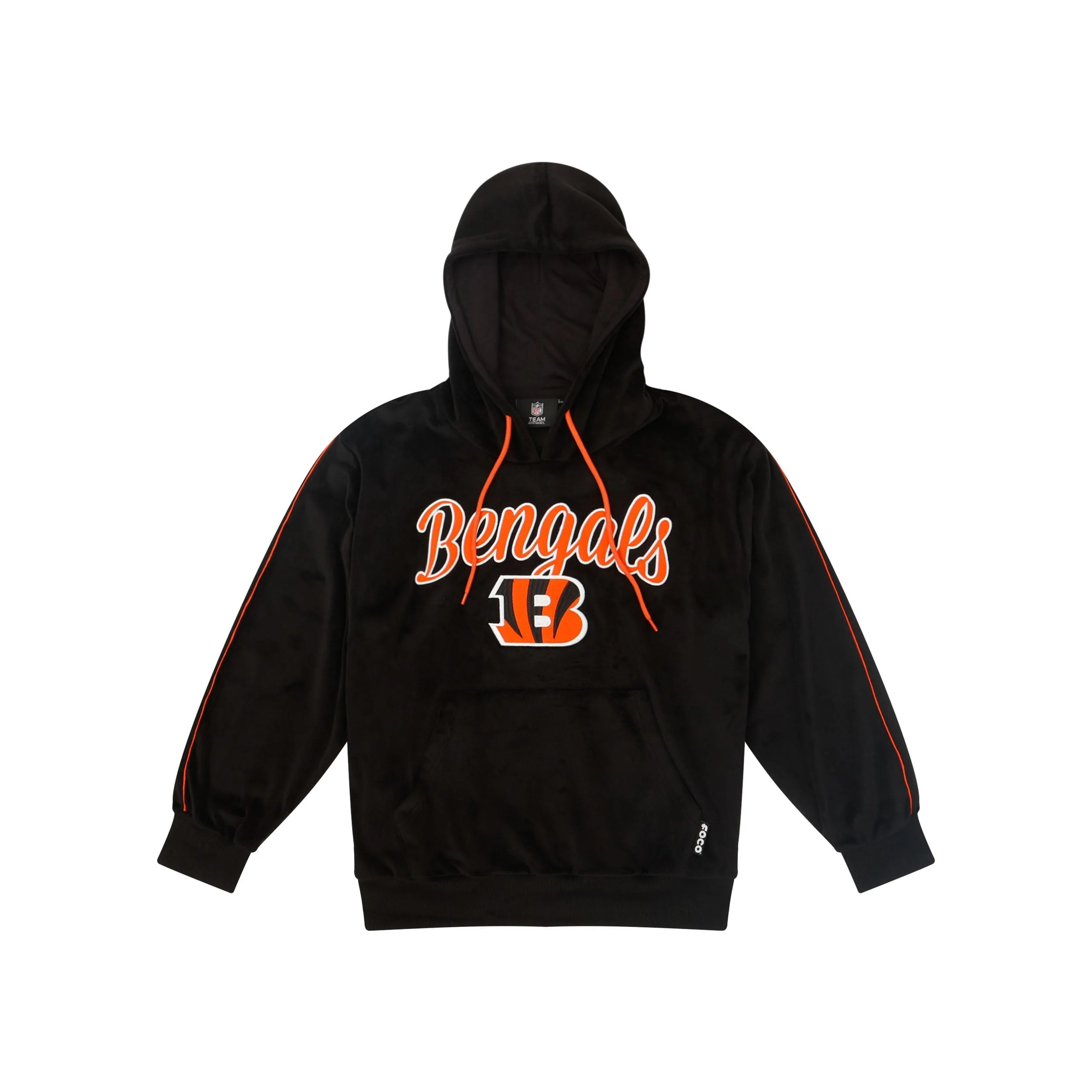 Cincinnati Bengals NFL Womens Velour Hooded Sweatshirt - Image 5