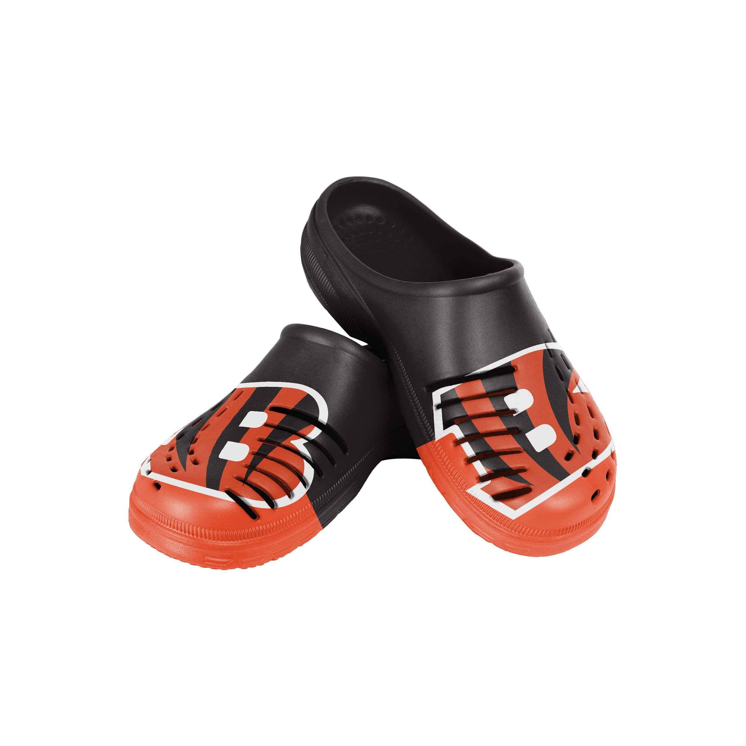Cincinnati Bengals NFL Youth Colorblock Big Logo Clog
