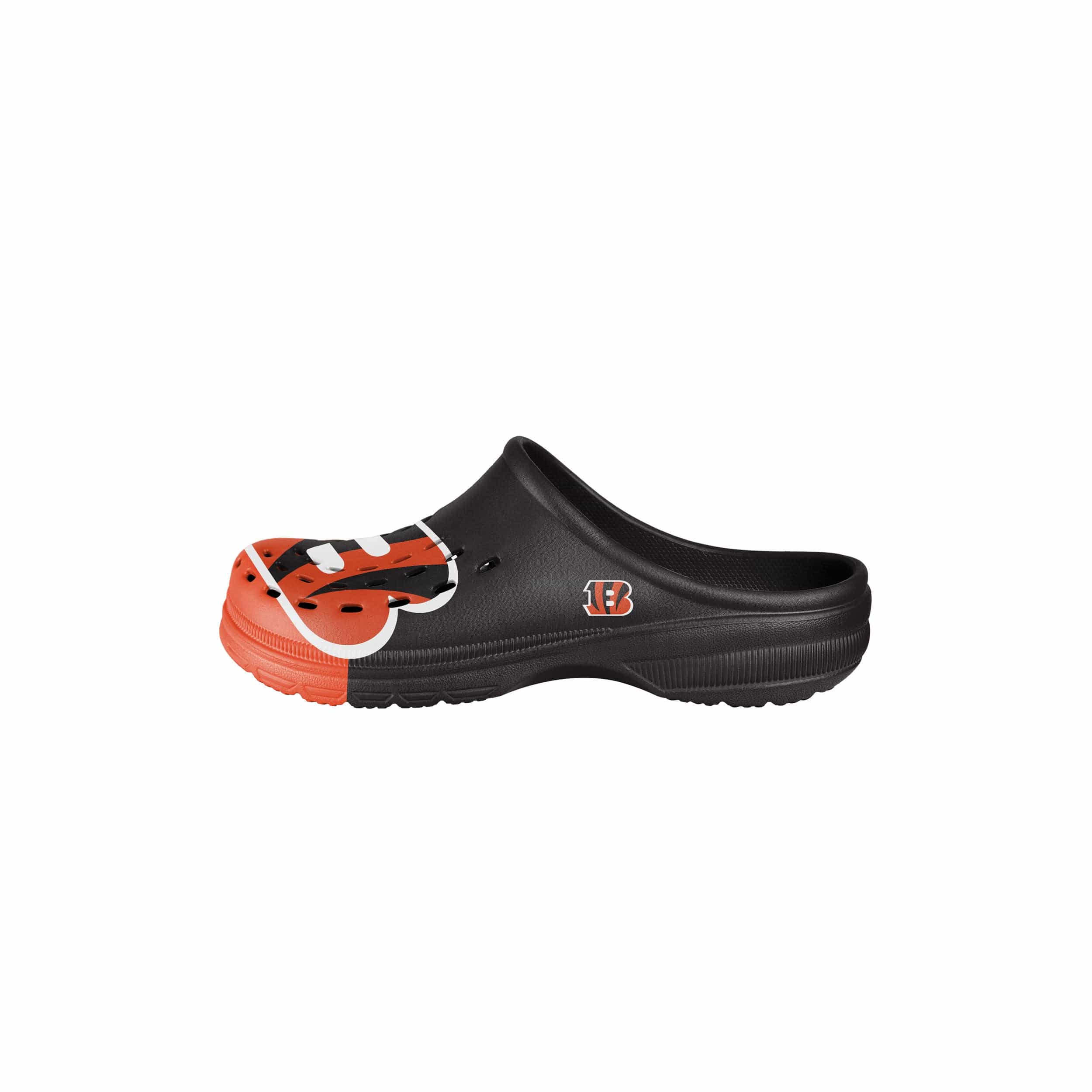 Cincinnati Bengals NFL Youth Colorblock Big Logo Clog - Image 4