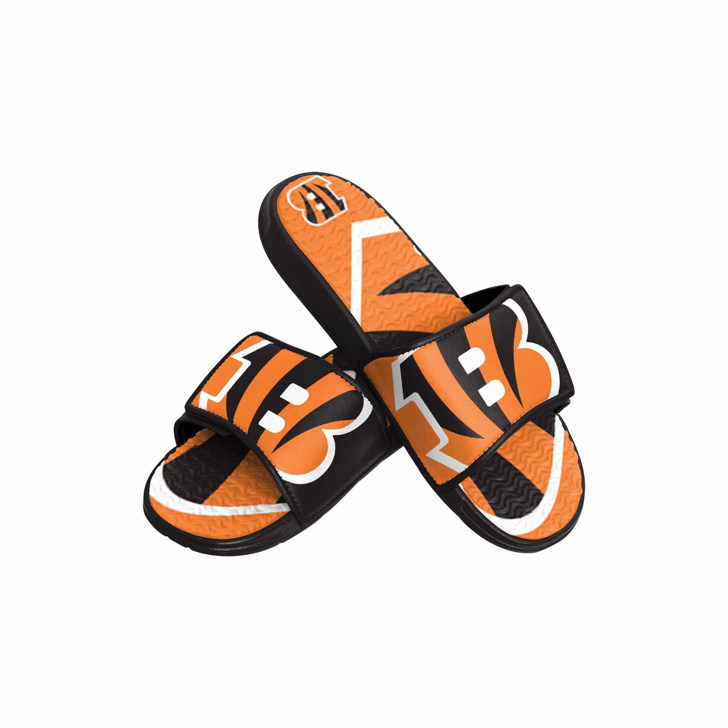 Cincinnati Bengals NFL Youth Colorblock Big Logo Gel Slide