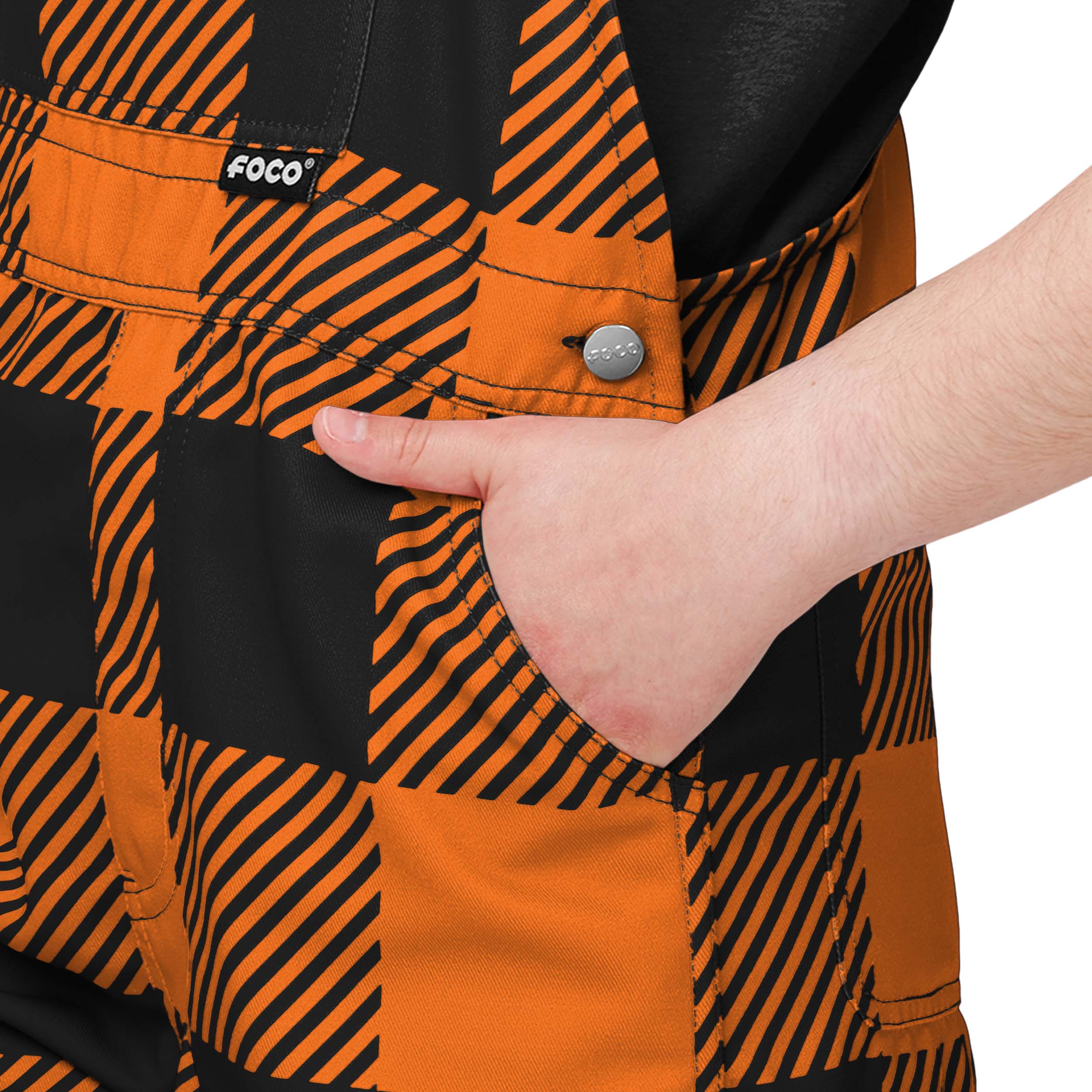 Cincinnati Bengals NFL Youth Plaid Bib Overalls - Image 5
