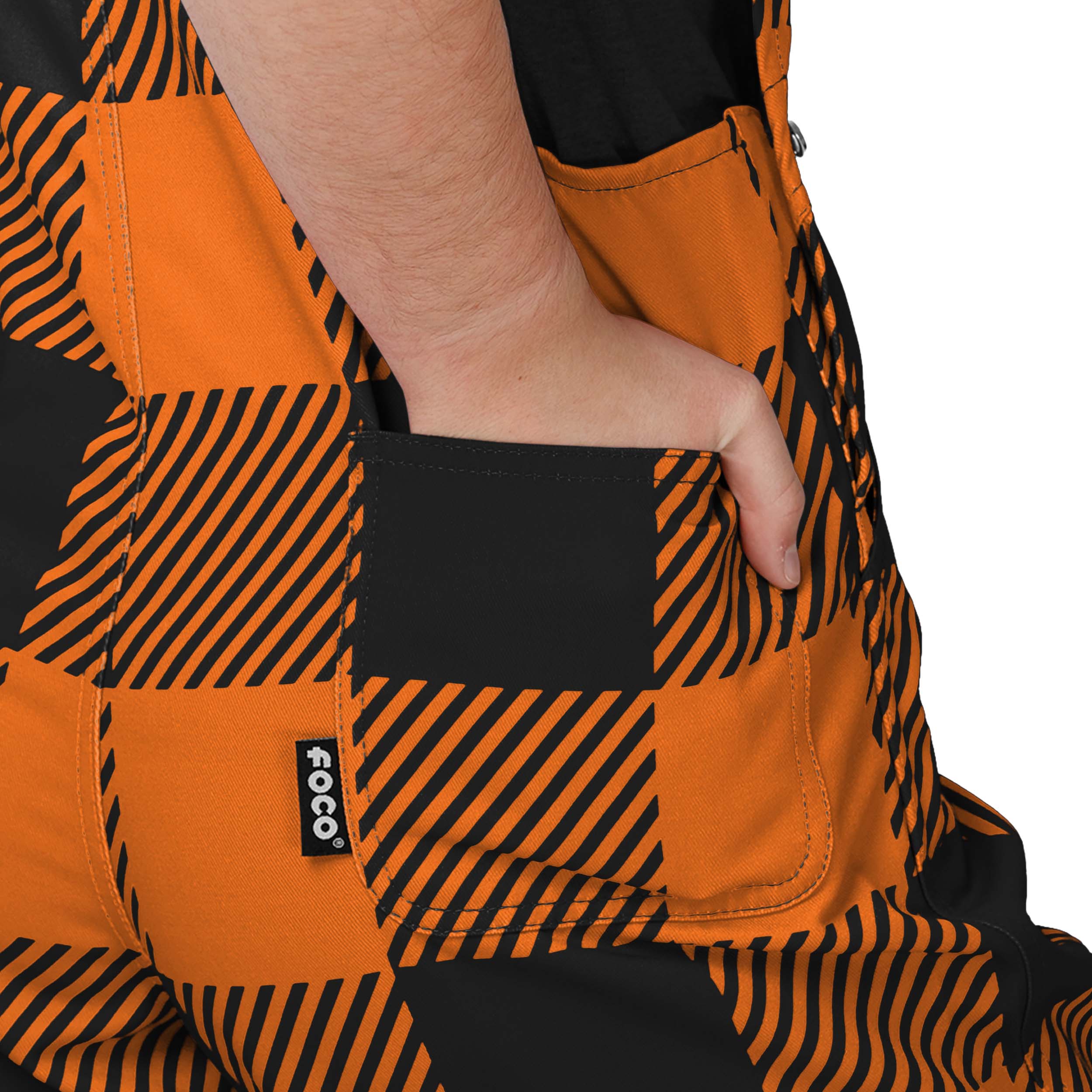 Cincinnati Bengals NFL Youth Plaid Bib Overalls - Image 6
