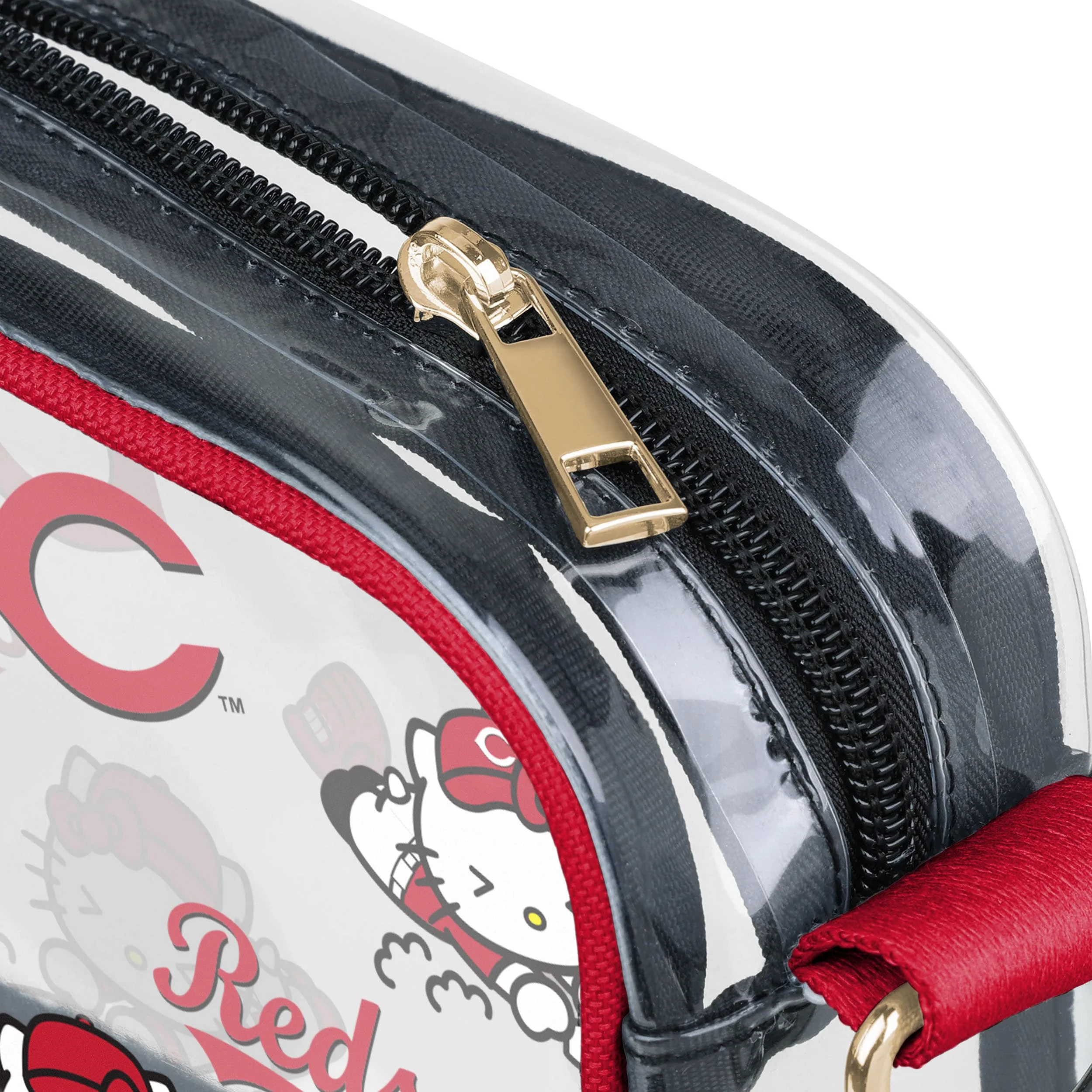 Cincinnati Reds MLB Hello Kitty® Clear Crossbody Bag (PREORDER - SHIPS MID JUNE) - Image 4