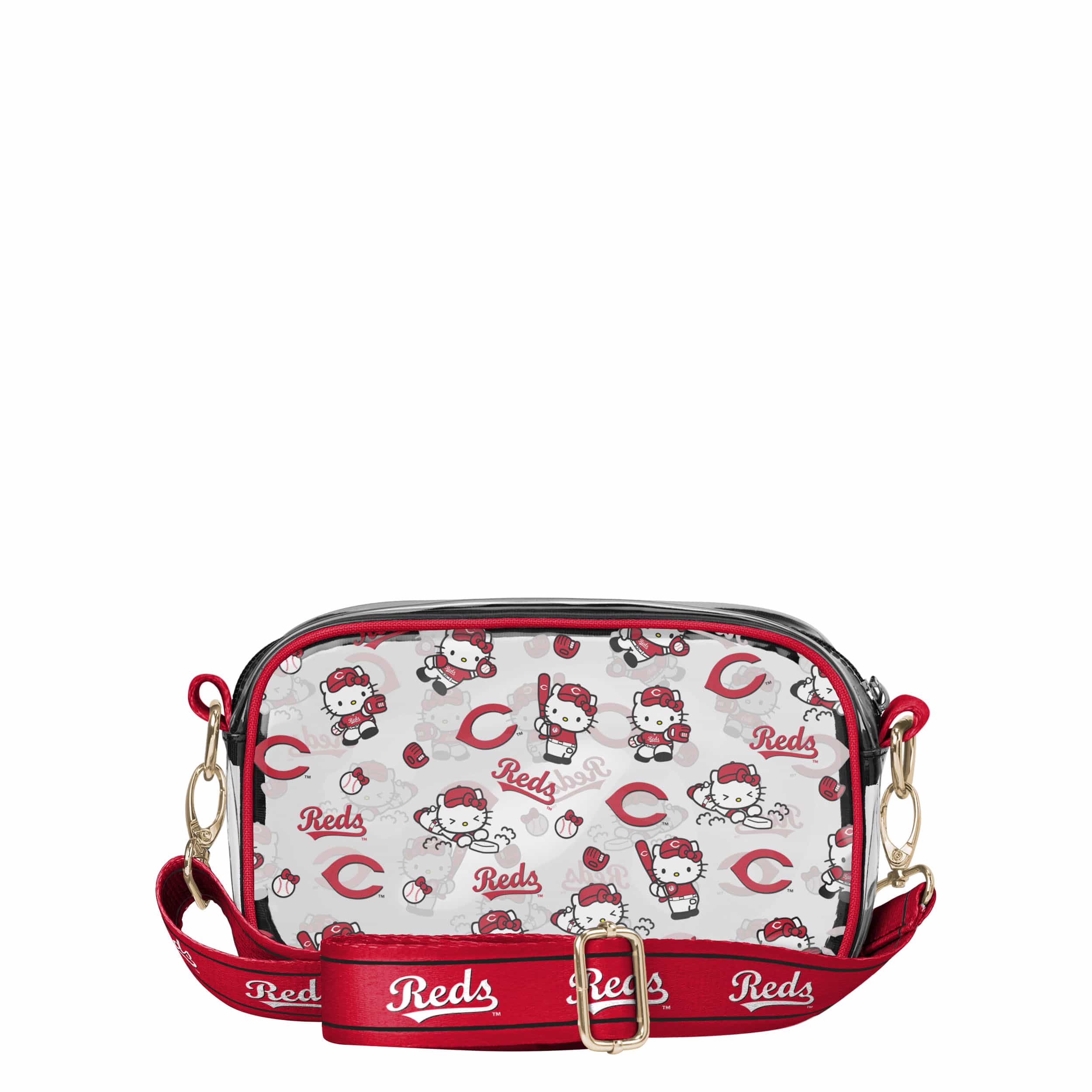 Cincinnati Reds MLB Hello Kitty® Clear Crossbody Bag (PREORDER - SHIPS MID JUNE) - Image 5
