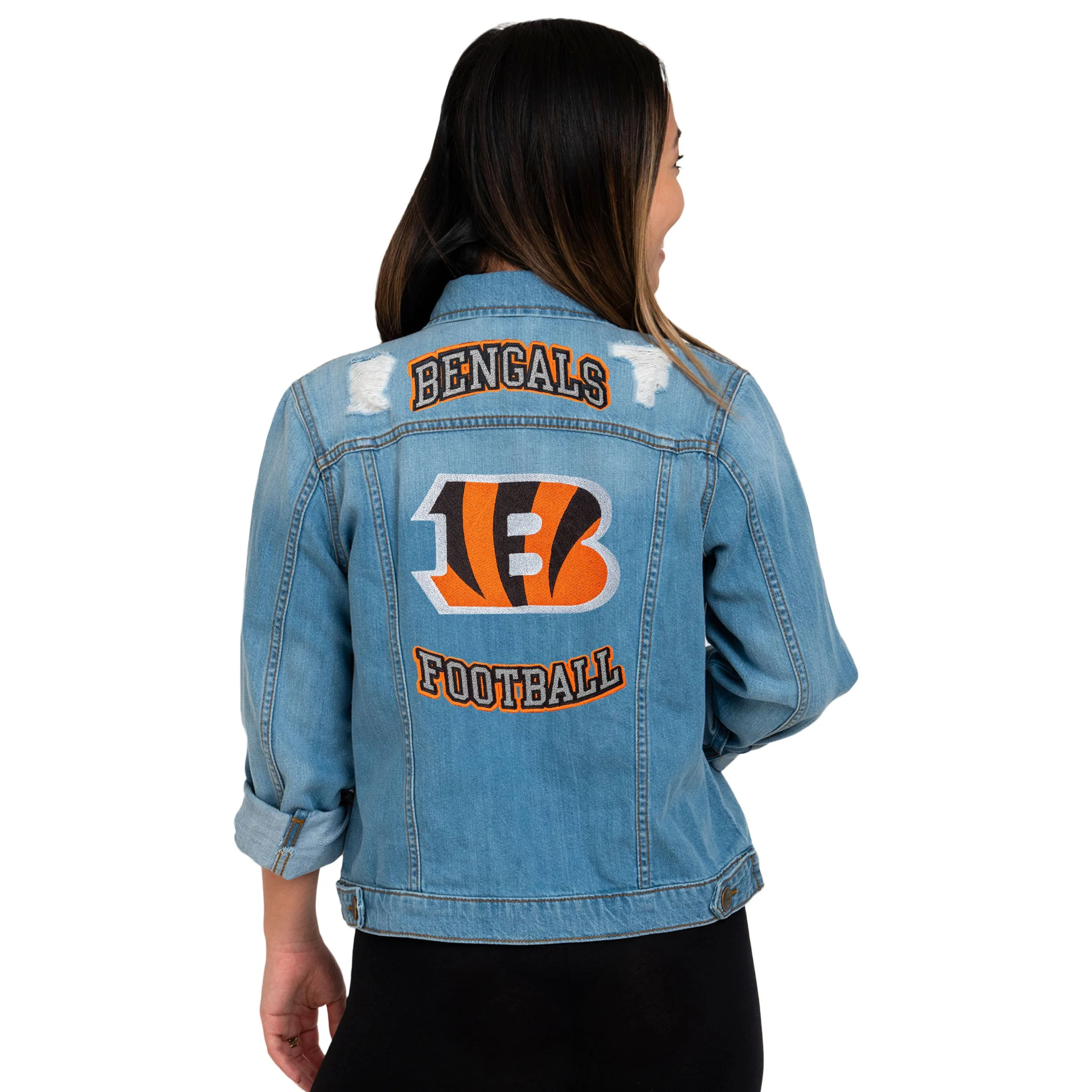 Cincinnatti Bengals NFL Womens Denim Days Jacket - Image 2