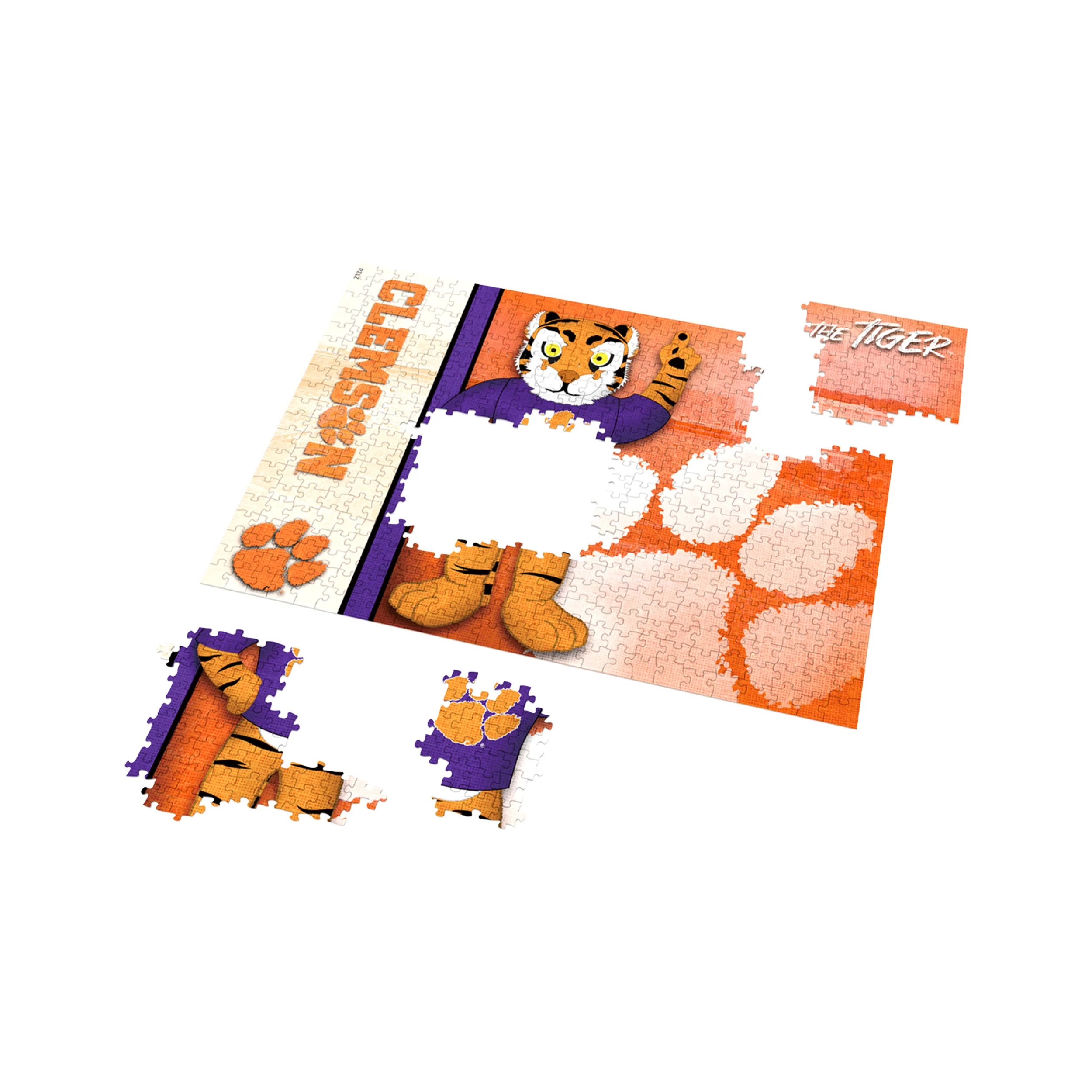 Clemson Tigers NCAA 500 Piece Jigsaw Puzzle PZLZ Mascot - The Tiger - Image 3