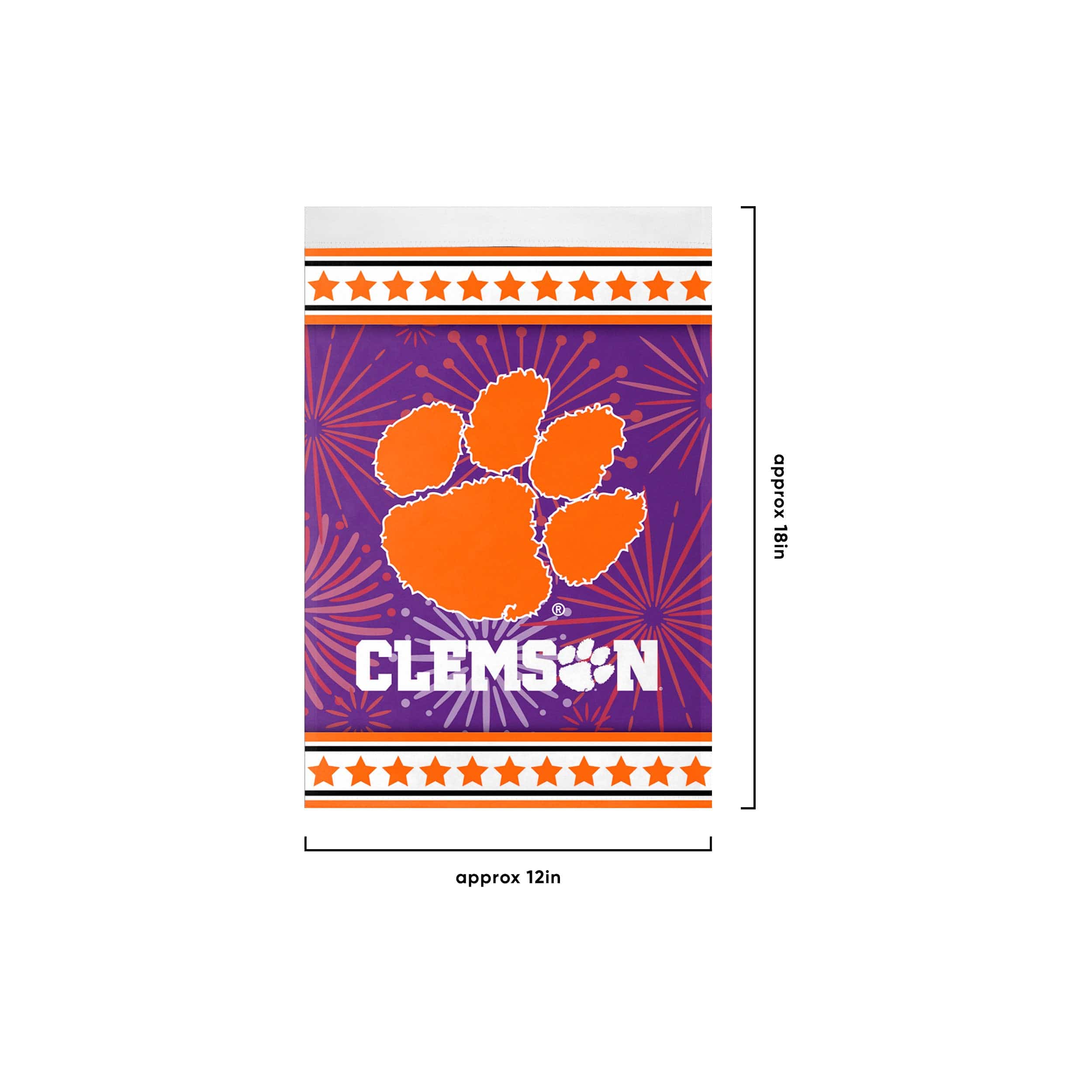 Clemson Tigers NCAA Americana Garden Flag - Image 3