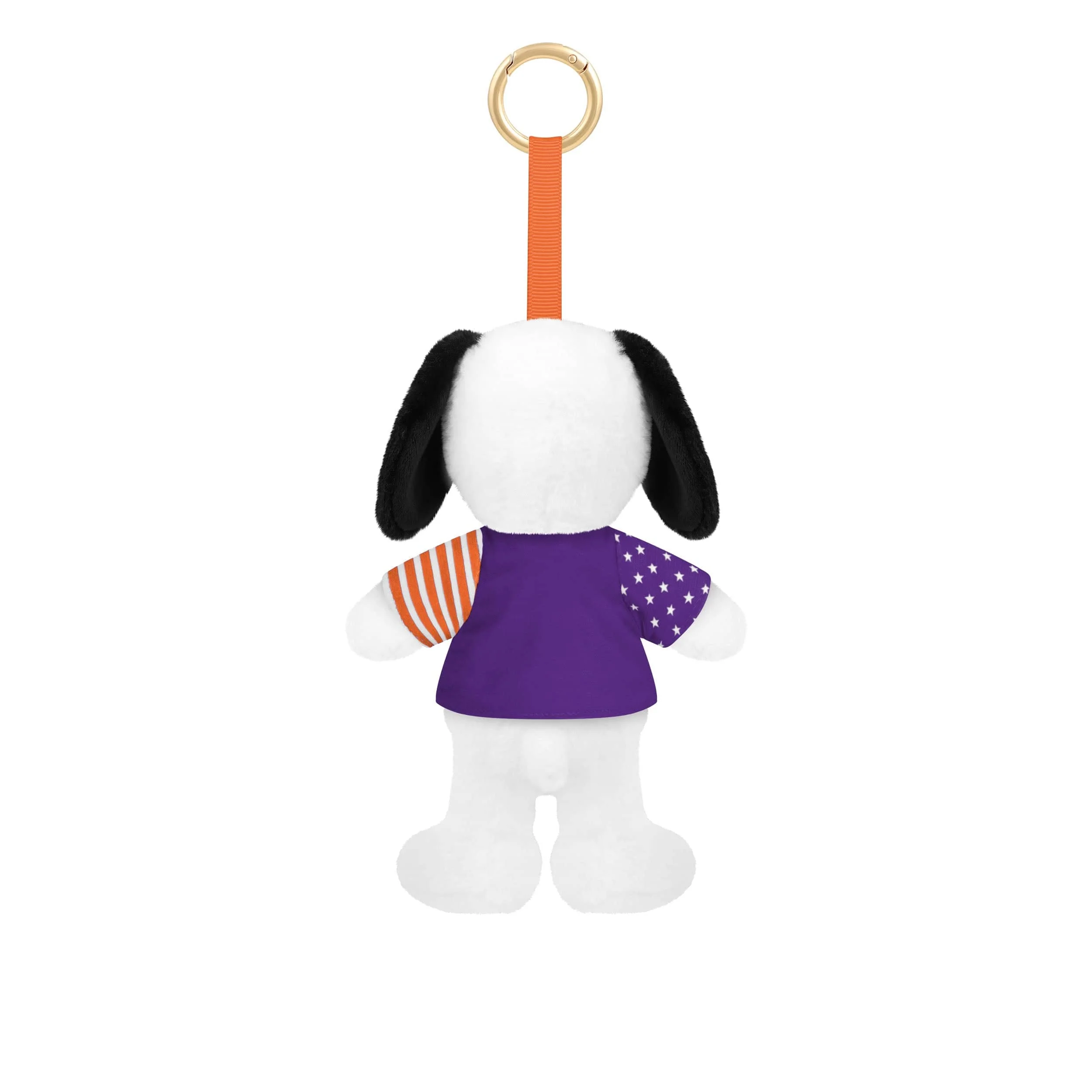 Clemson Tigers NCAA Americana Plush Snoopy Peanuts Bag Charm Keychain - Image 2