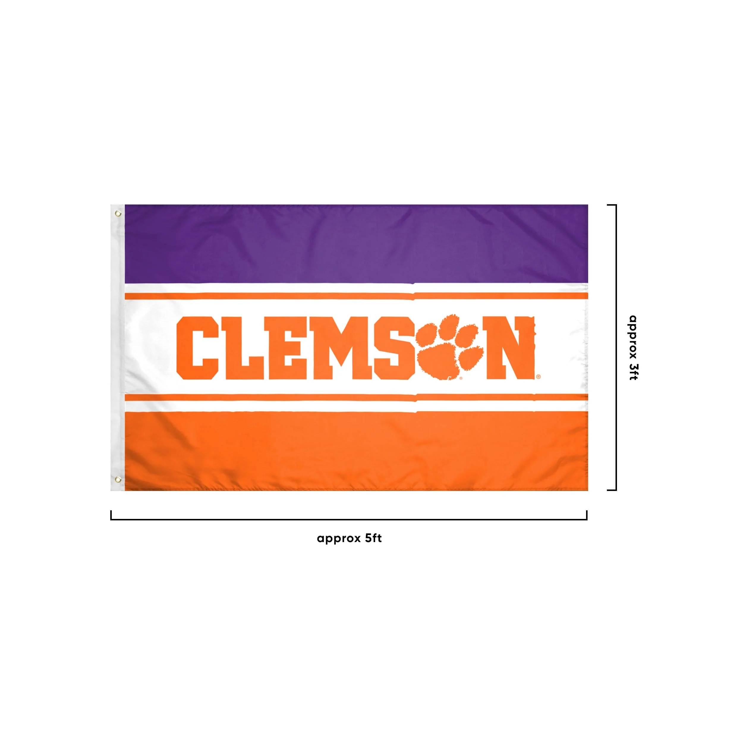 Clemson Tigers NCAA Horizontal Flag - Image 4