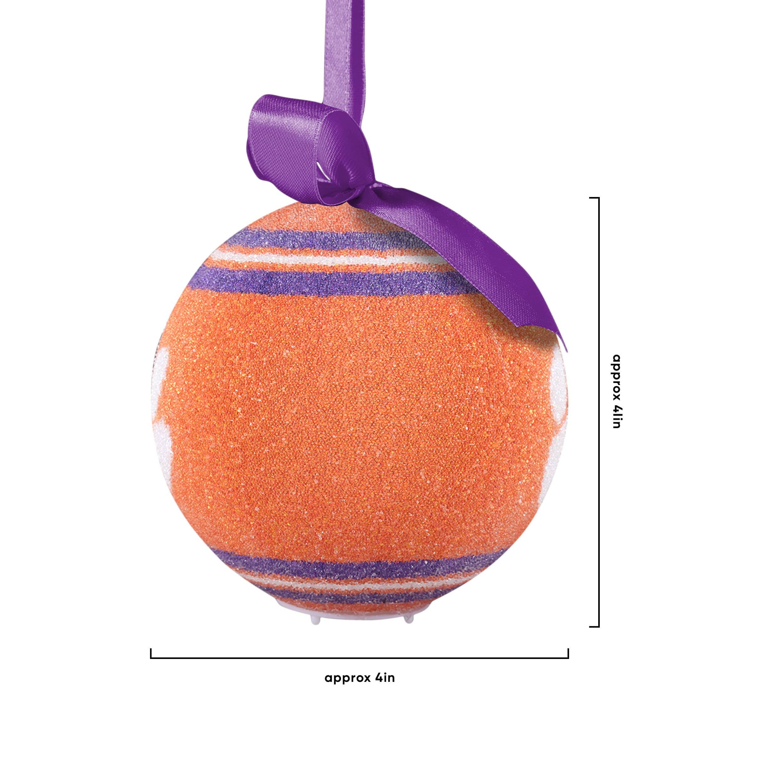 Clemson Tigers NCAA LED Shatterproof Ball Ornament - Image 4