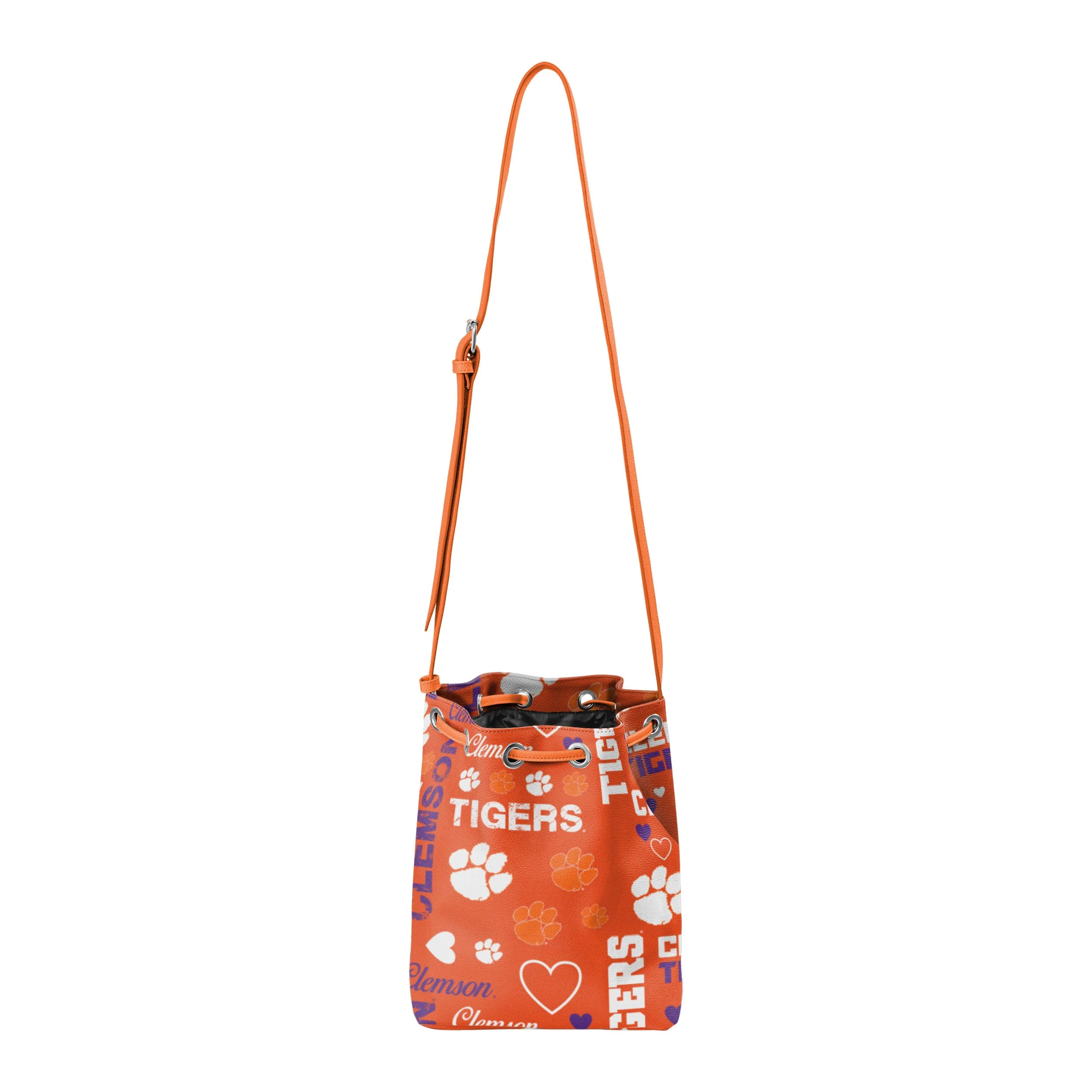 Clemson Tigers NCAA Logo Love Cinch Purse - Image 5