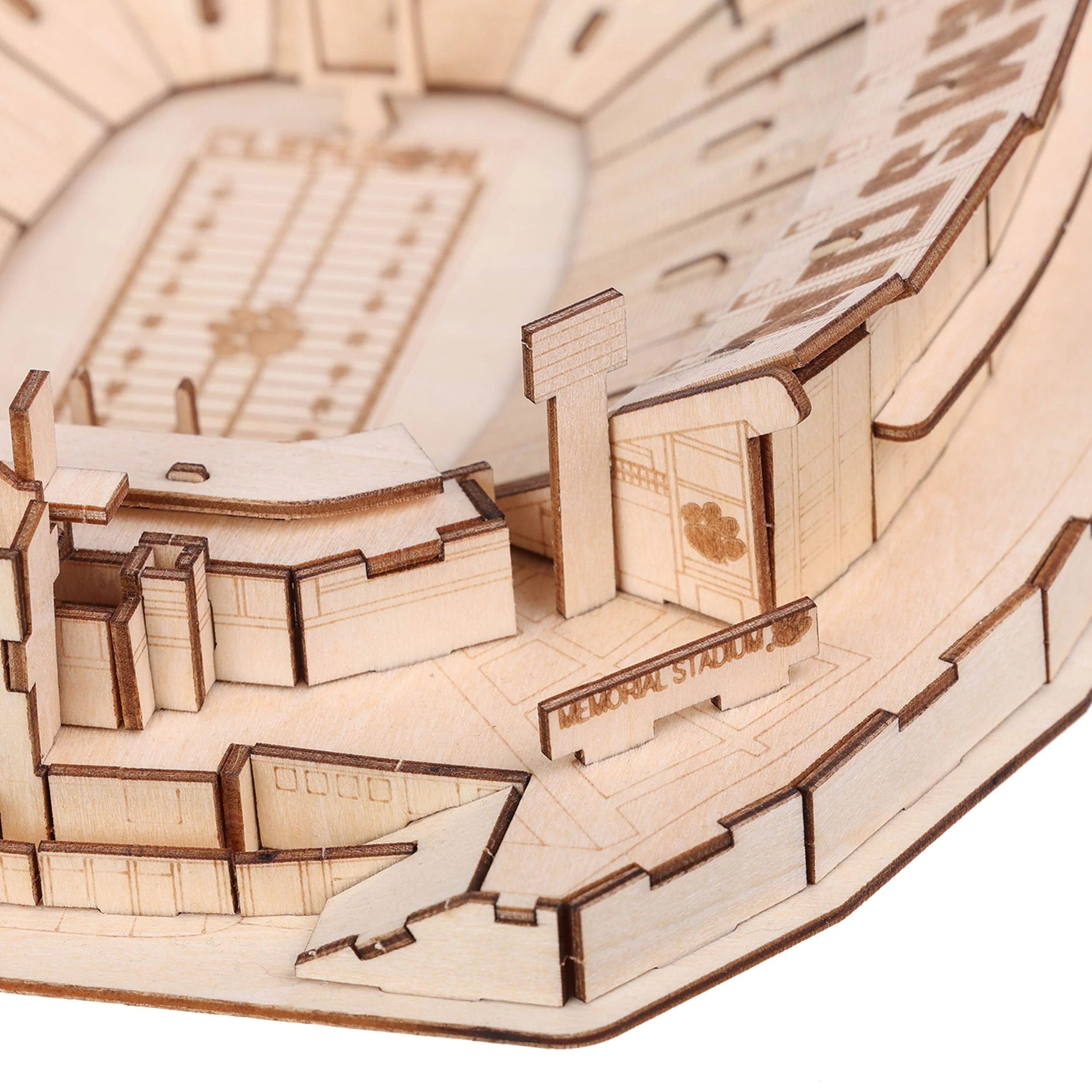Clemson Tigers NCAA Memorial Stadium Wood PZLZ Stadium - Image 4