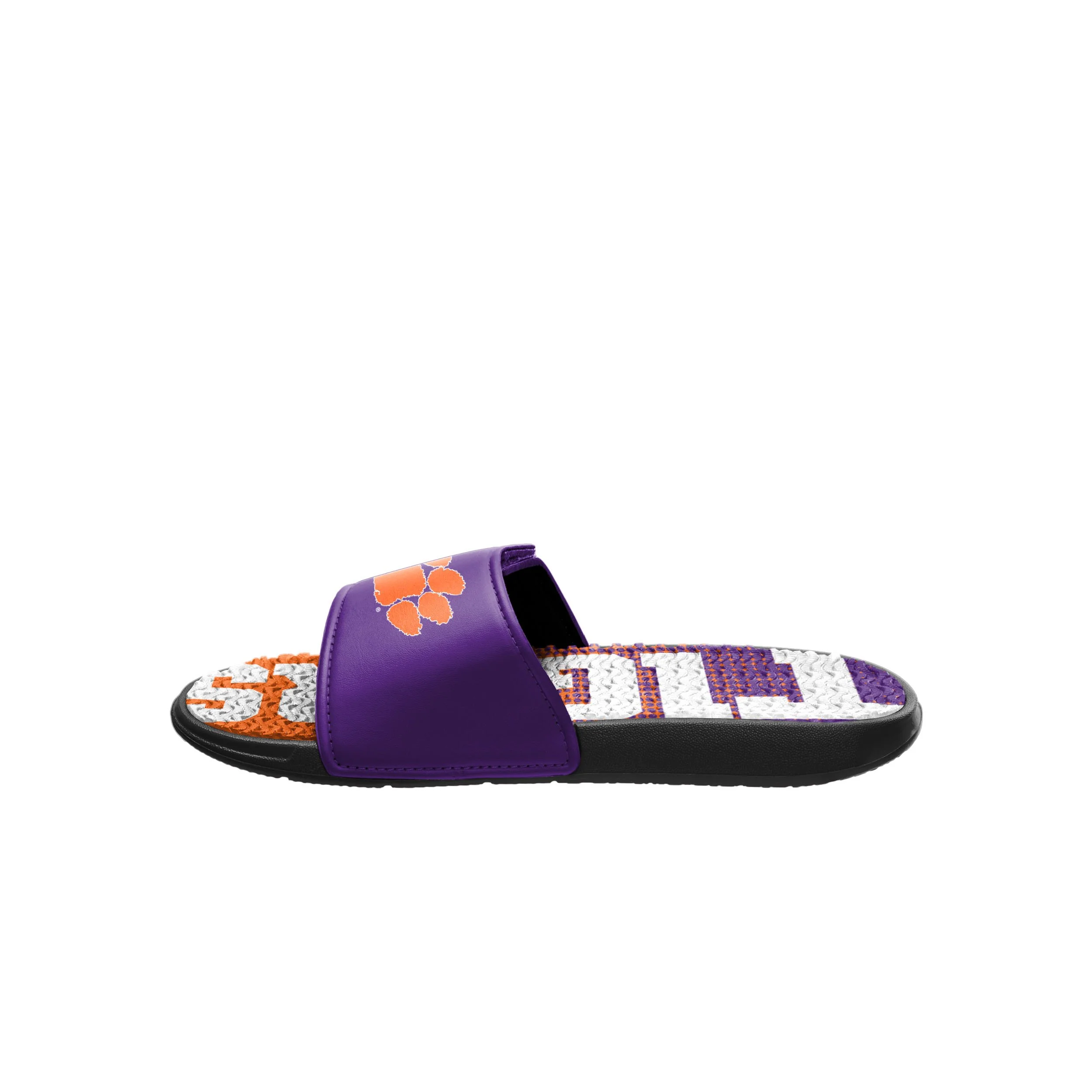 Clemson Tigers NCAA Mens Gradient Wordmark Gel Slide - Image 4
