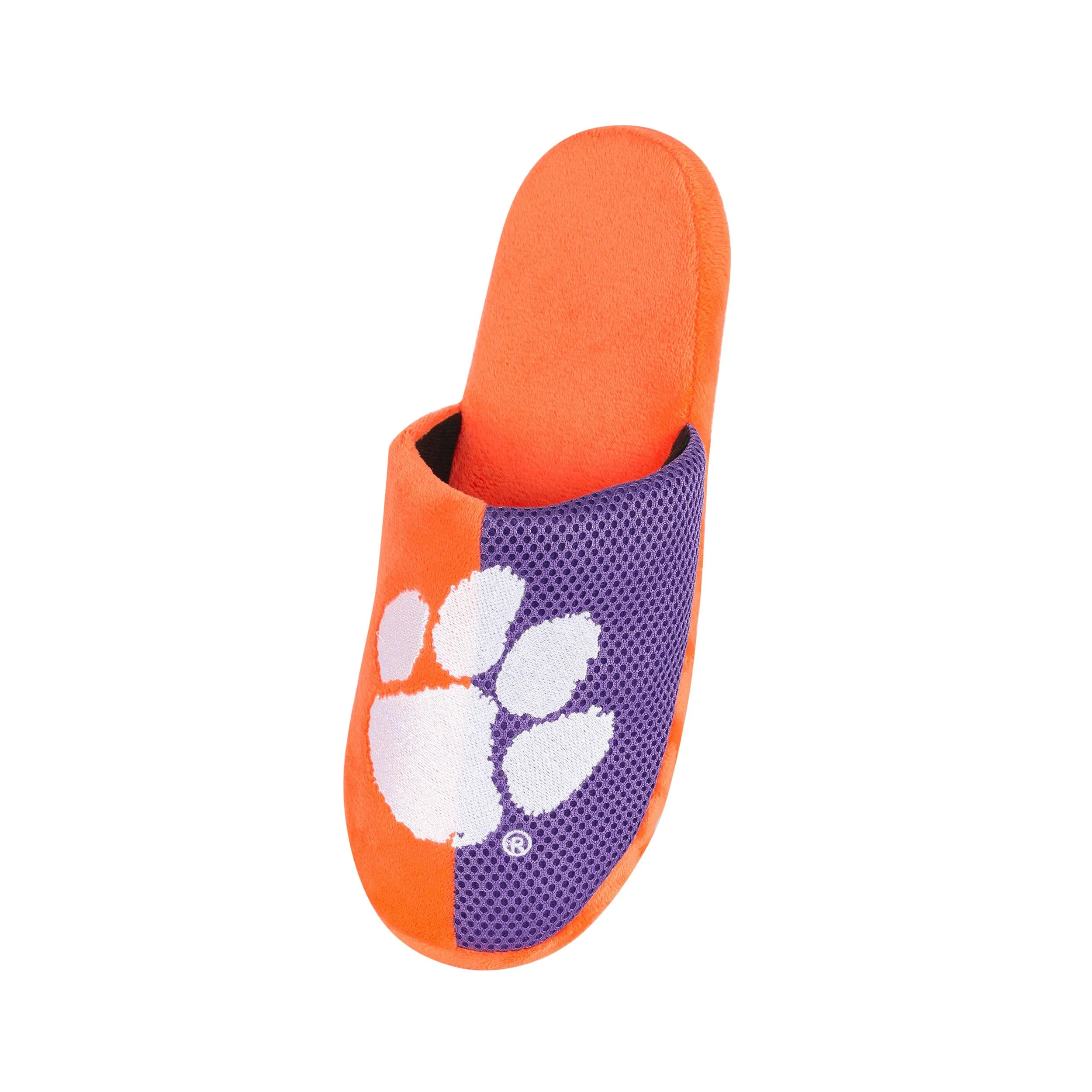 Clemson Tigers NCAA Mens Logo Staycation Slippers - Image 3