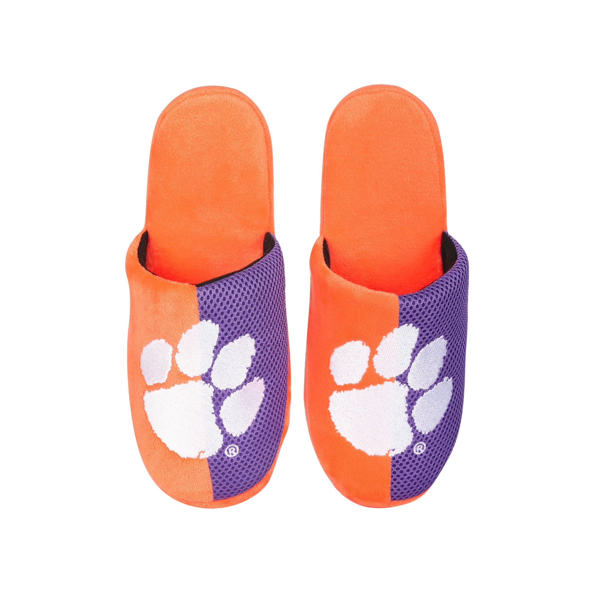 Clemson Tigers NCAA Mens Logo Staycation Slippers - Image 4